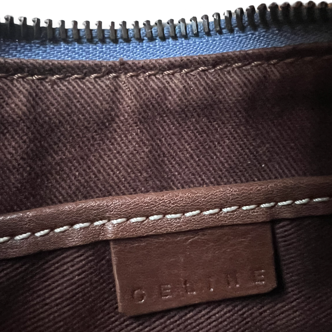 Celine Macadam Suede Shoulder Bag
