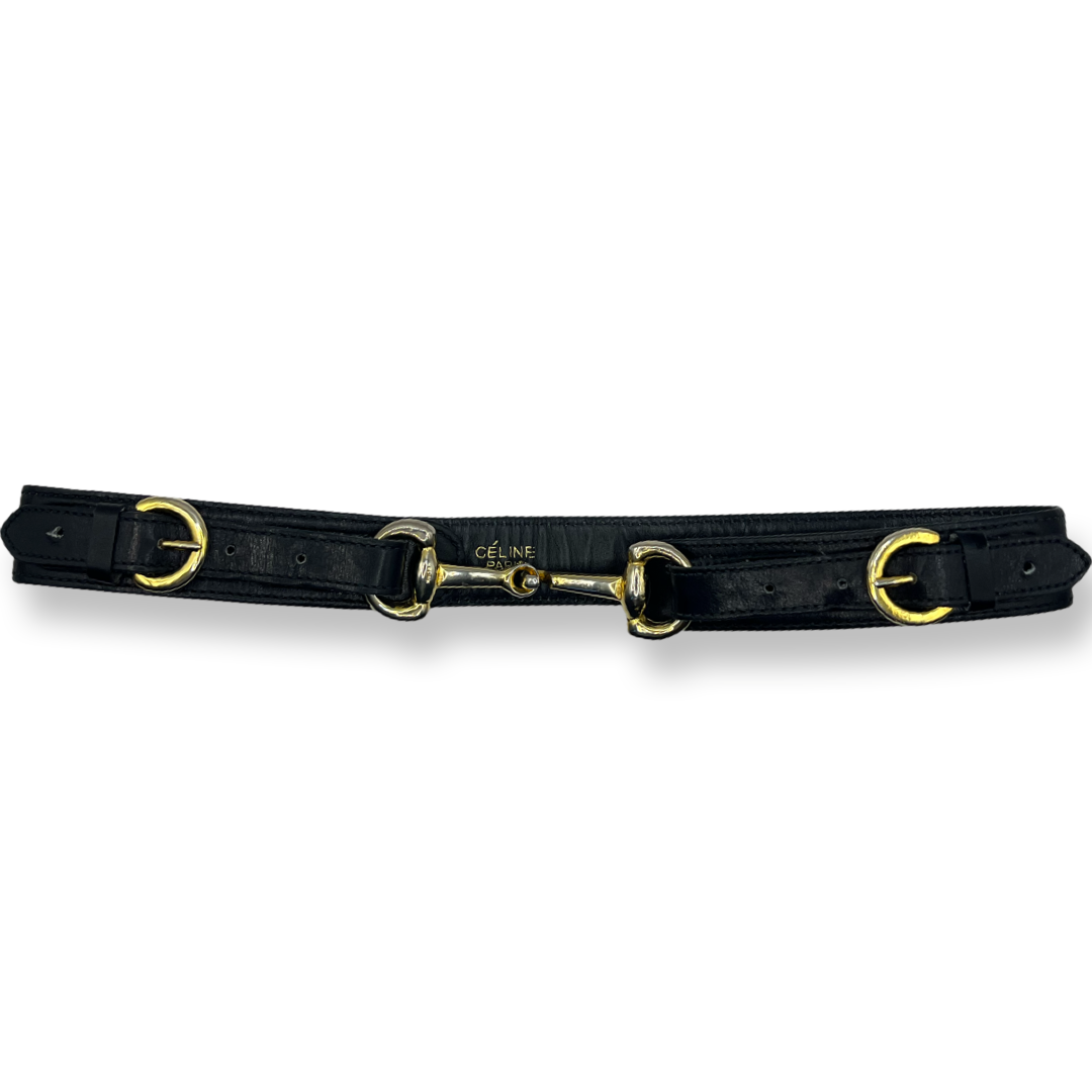 Old Celine vintage leather belt xsmall