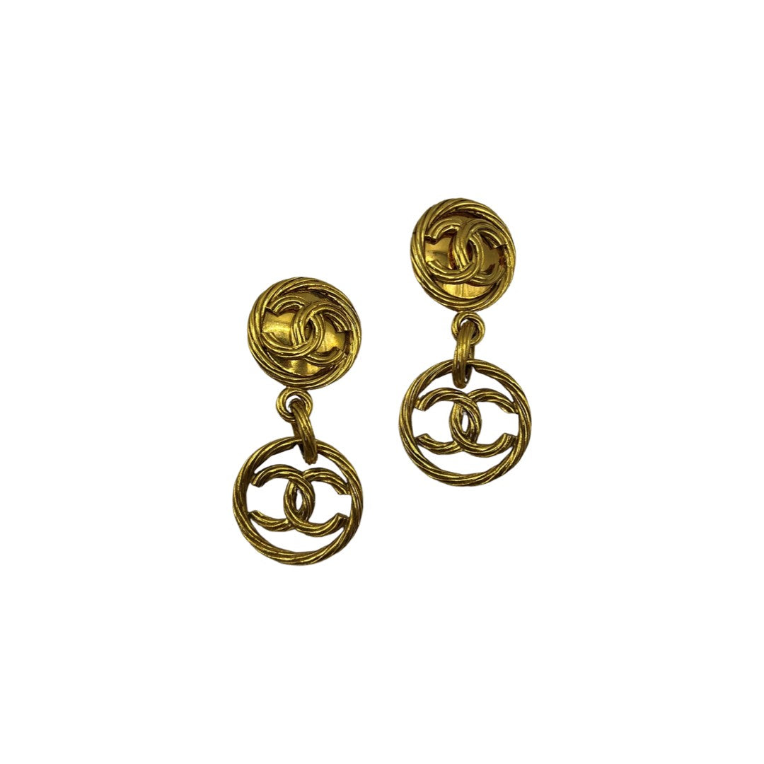 90s vintage chanel earrings