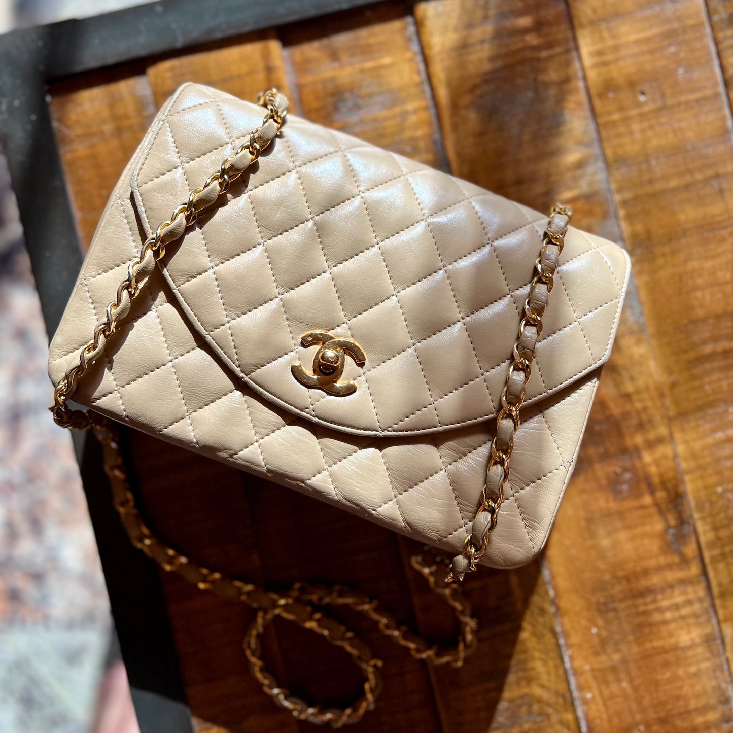 Chanel Vintage Half Moon Classic Flap