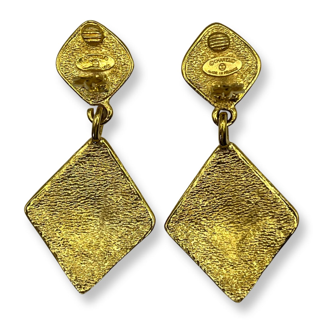 Vintage Chanel Gold Earrings 1980s