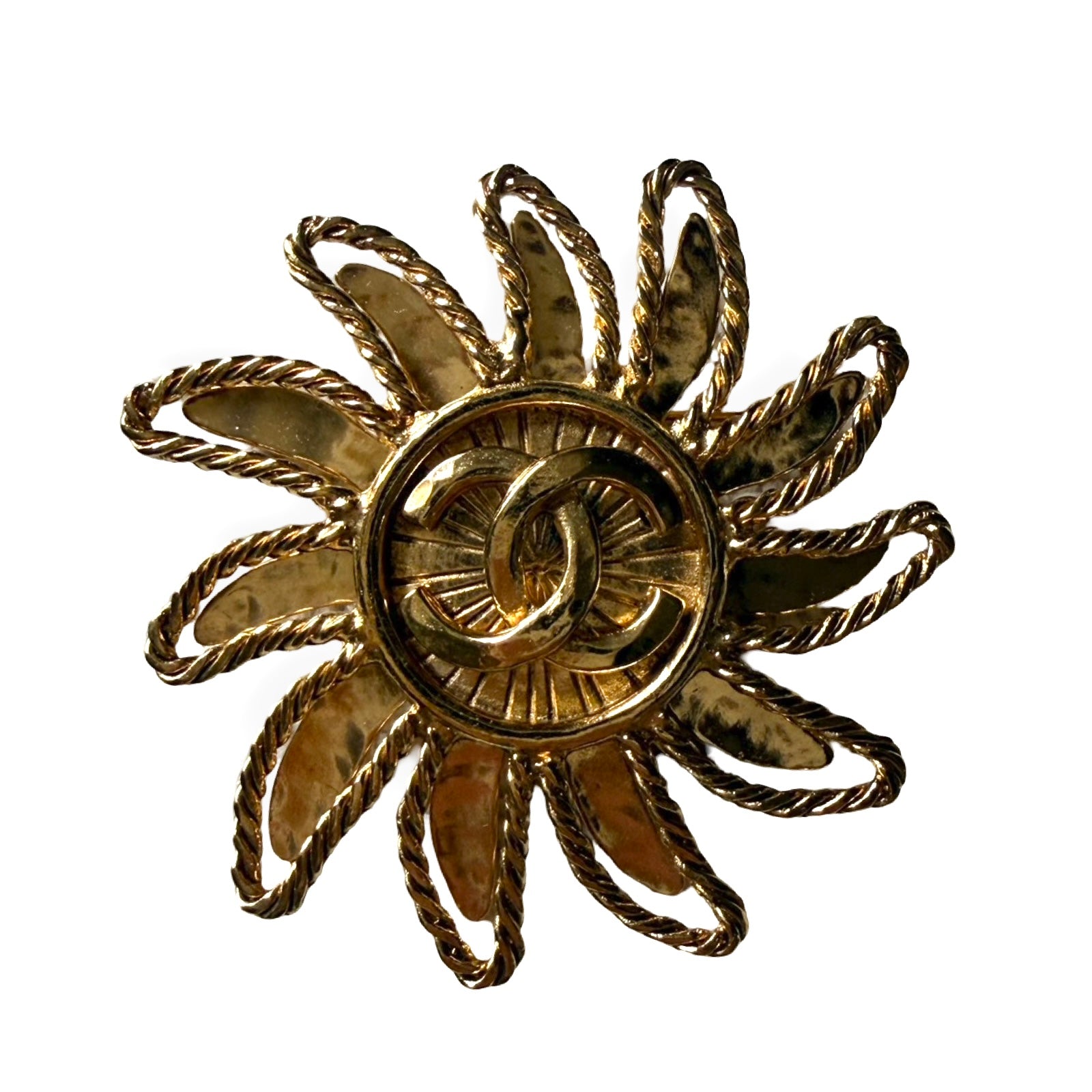 Chanel Vintage Sun Brooch