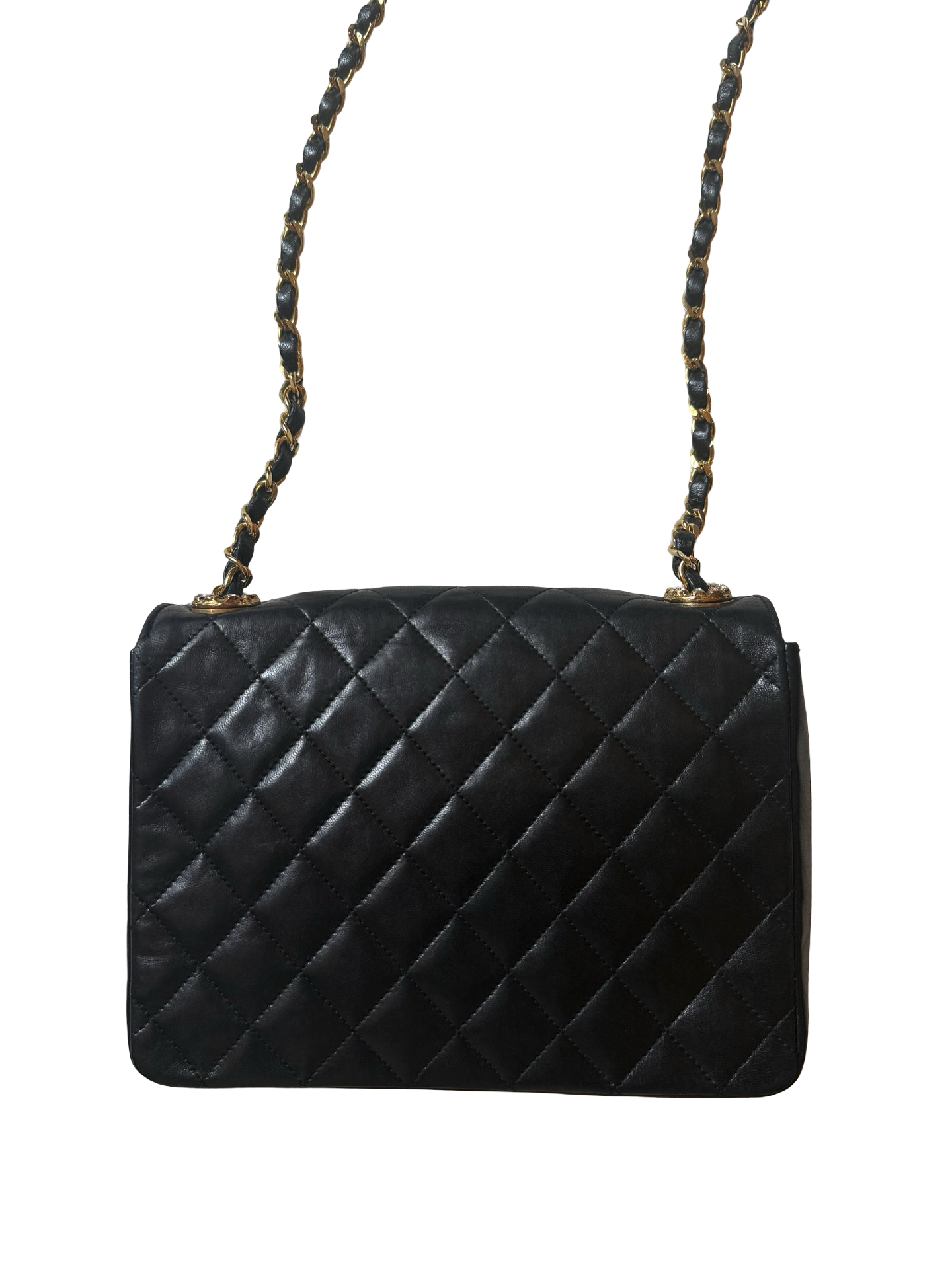 Chanel Vintage Crystal Embellished Classic Flap