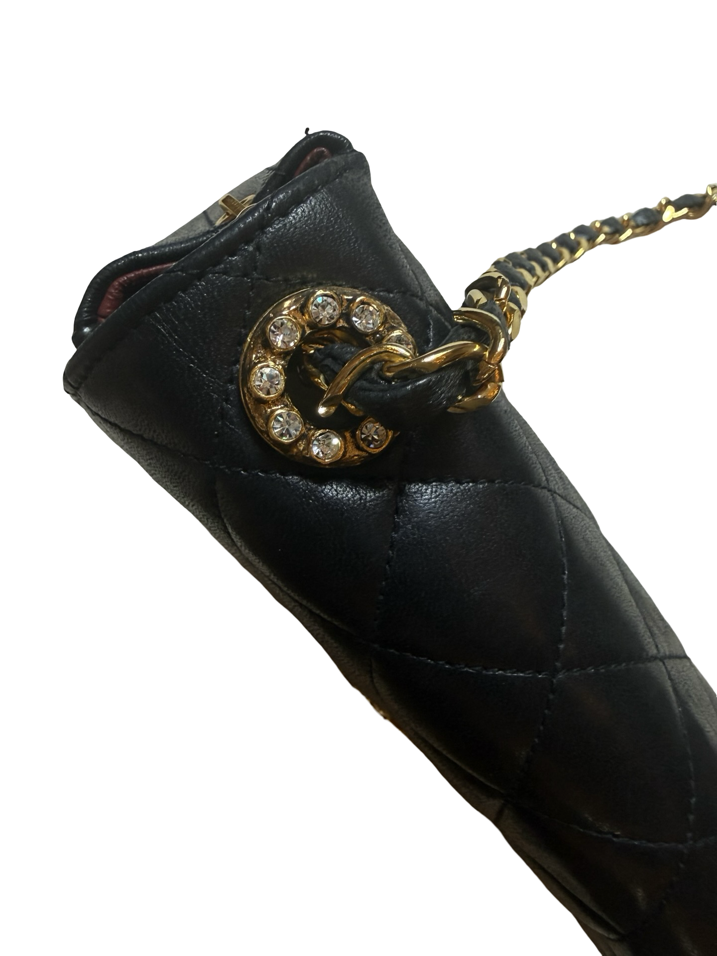 Chanel Vintage Crystal Embellished Classic Flap