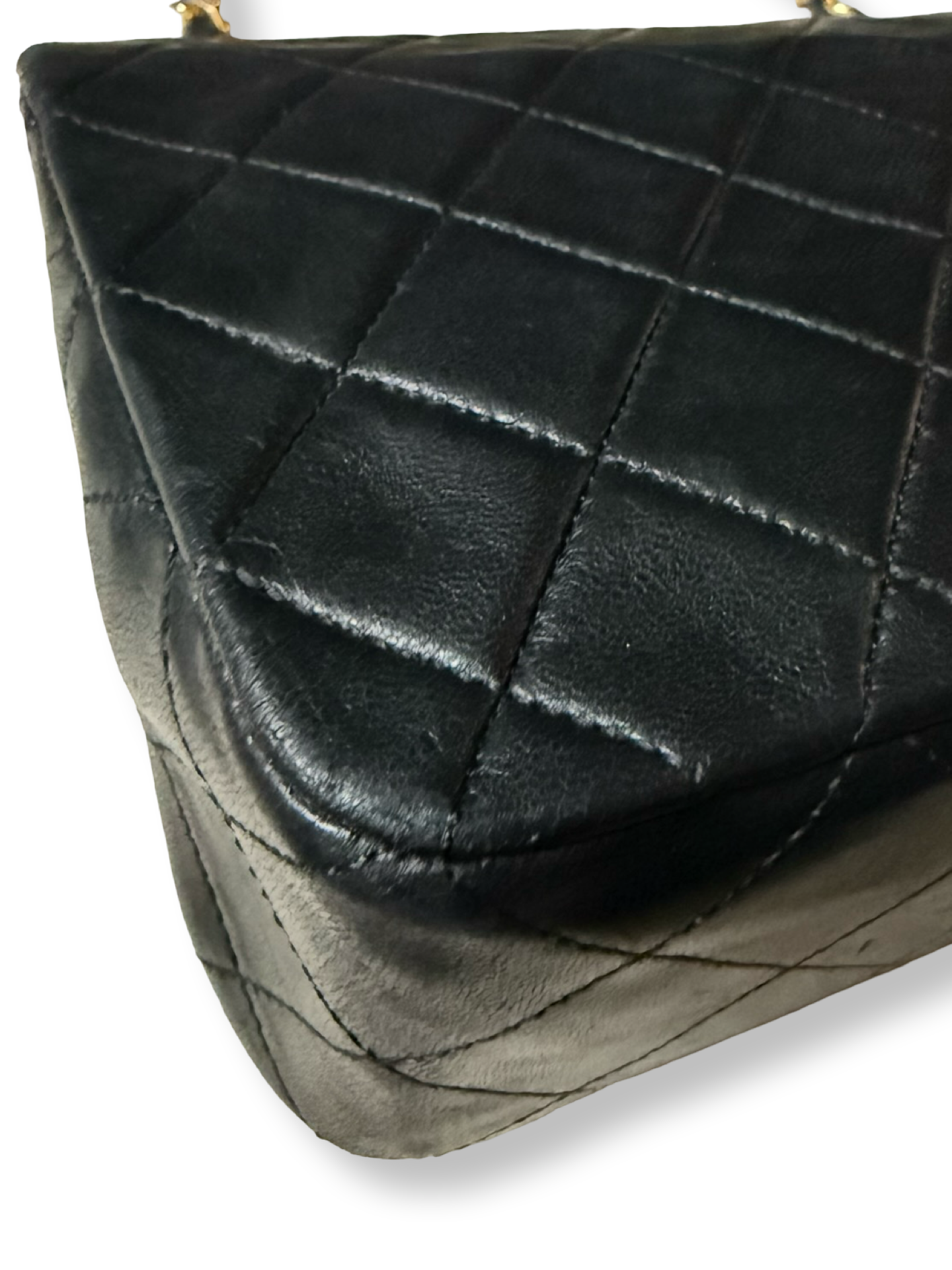 Chanel Vintage Classic Full Flap Black authentic 1980s 1990s lambskin