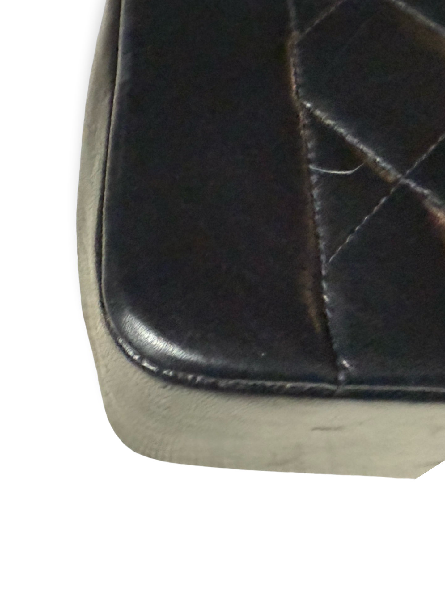 Vintage 90s Chanel Authentic Diana Flap bag medium Black Lambskin 24k Gold Hardware