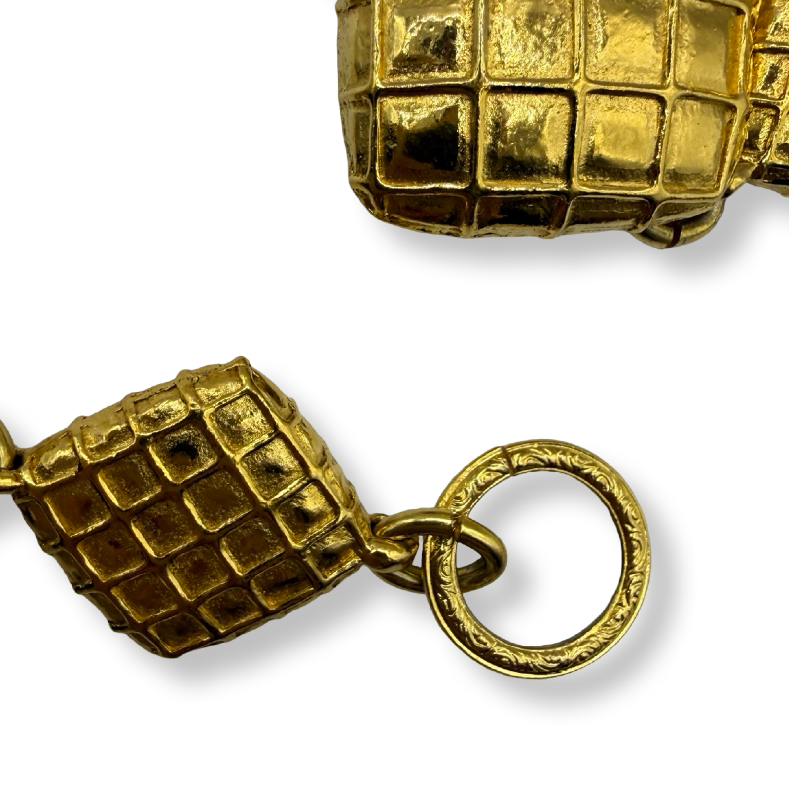 Chanel Vintage Matelasse Chain Belt