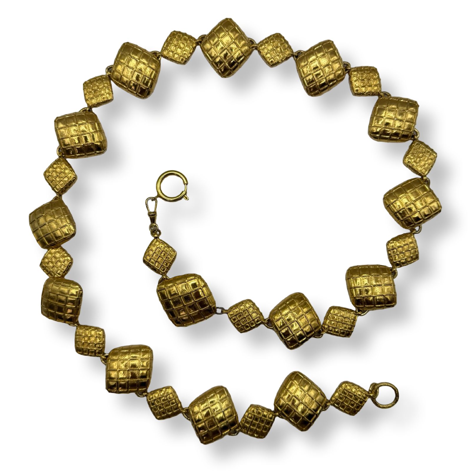 Chanel Vintage Matelasse Chain Belt