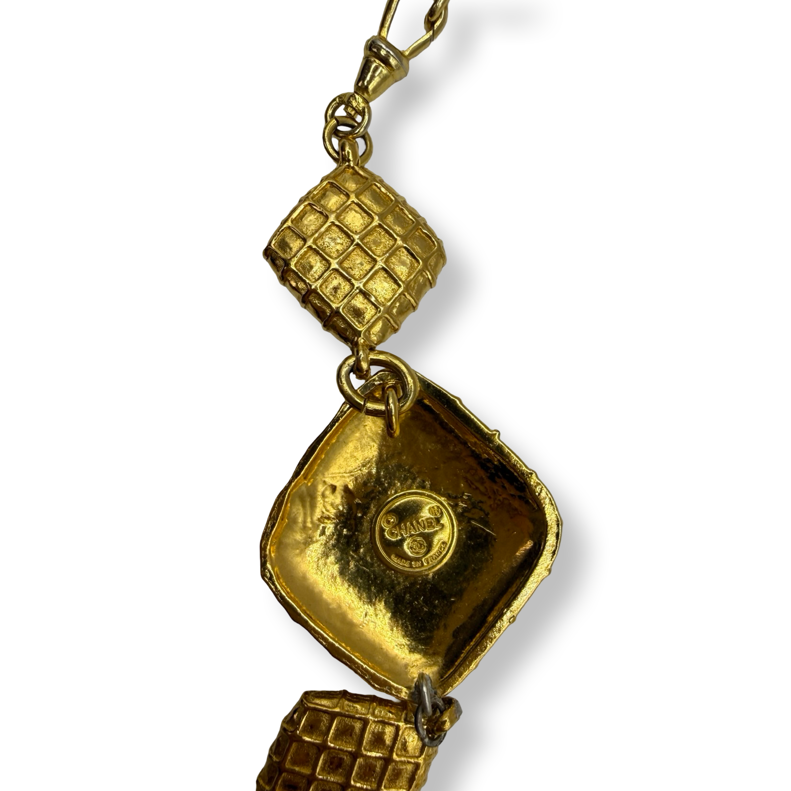 Chanel Vintage Matelasse Chain Belt