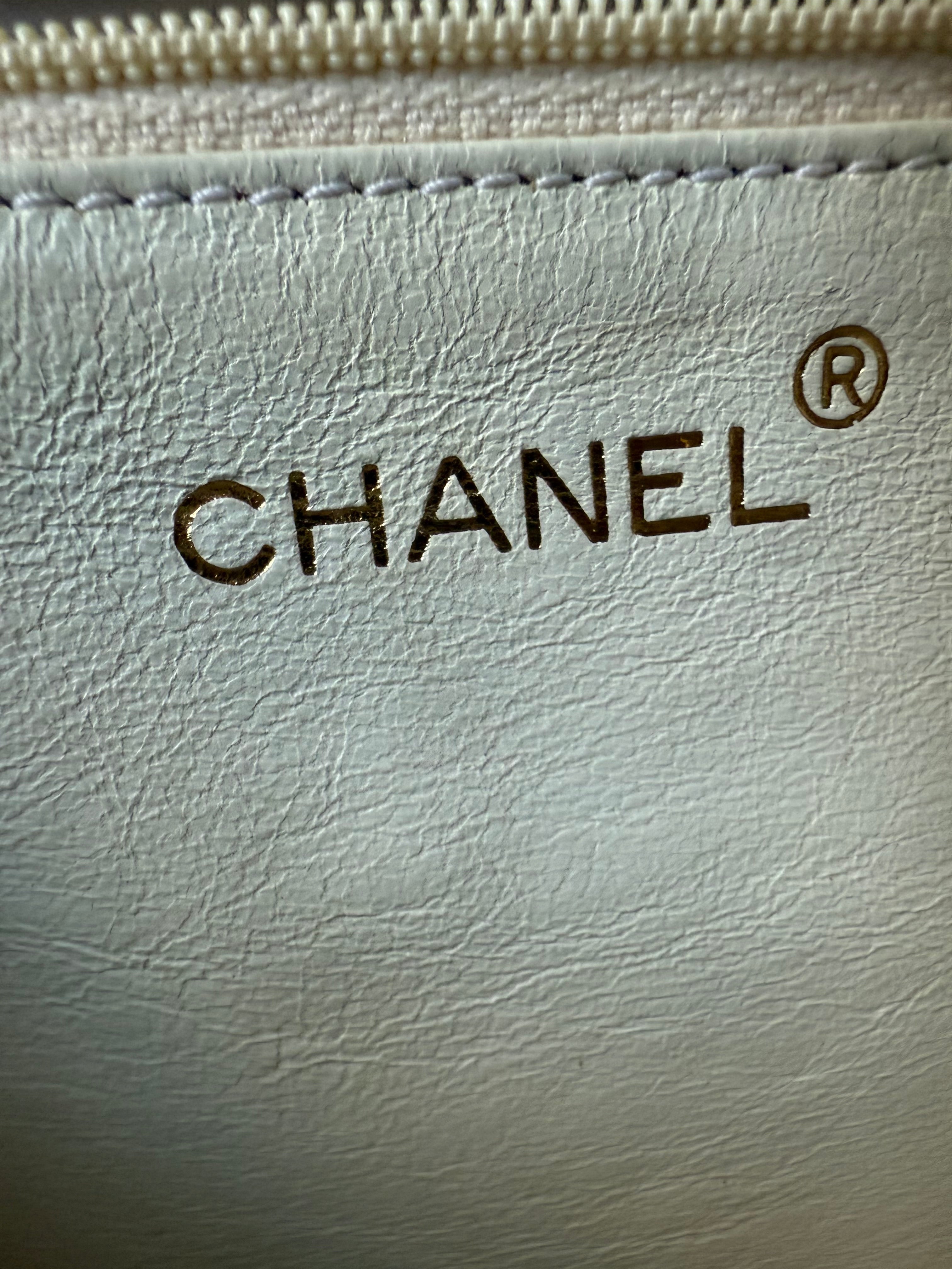 Chanel Vintage Raffia Tassel Double Flap