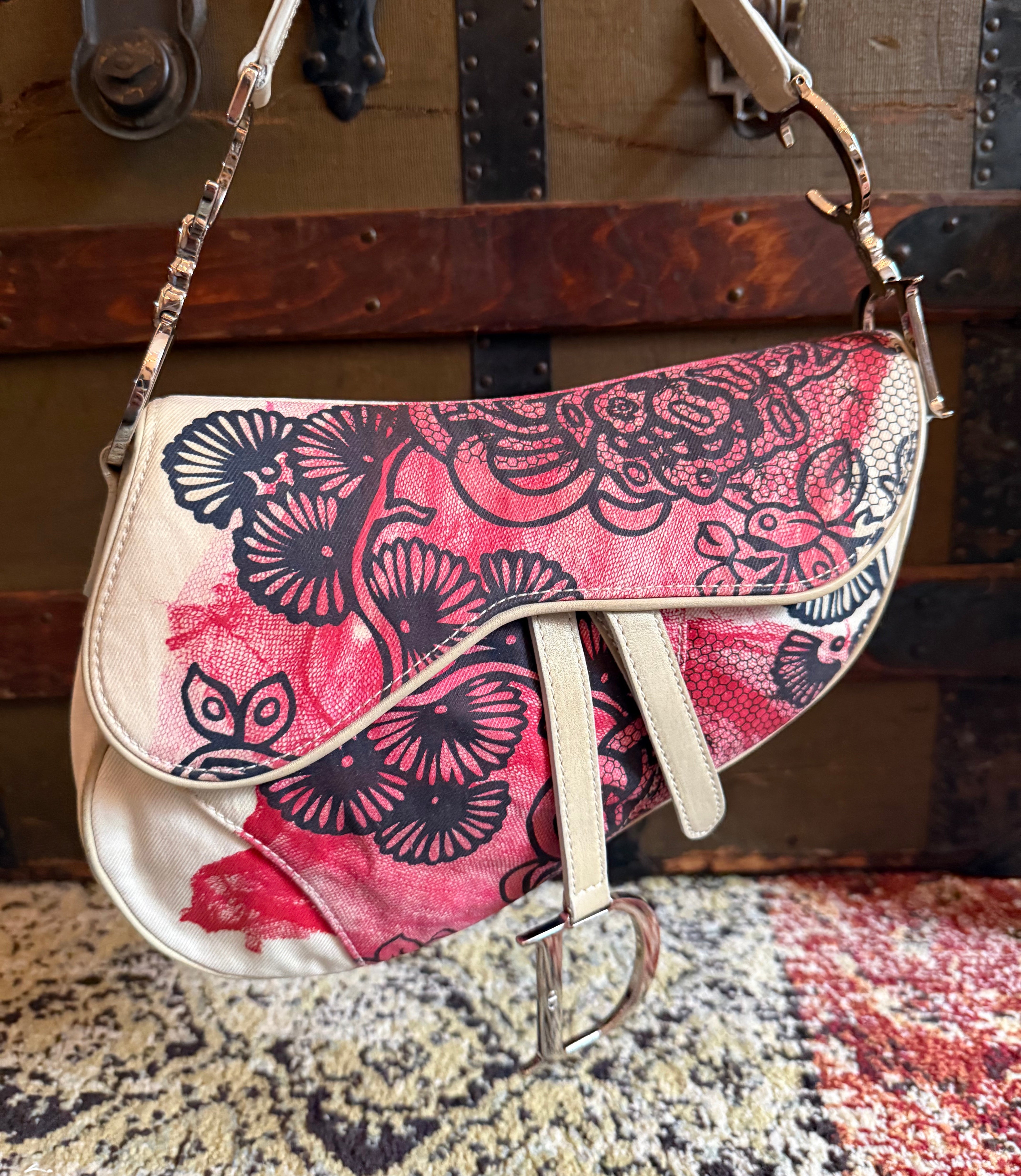 Christian Dior 2006 by John Galliano Limited Edition French Revolution Saddle Bag no. 011 authentic with original card