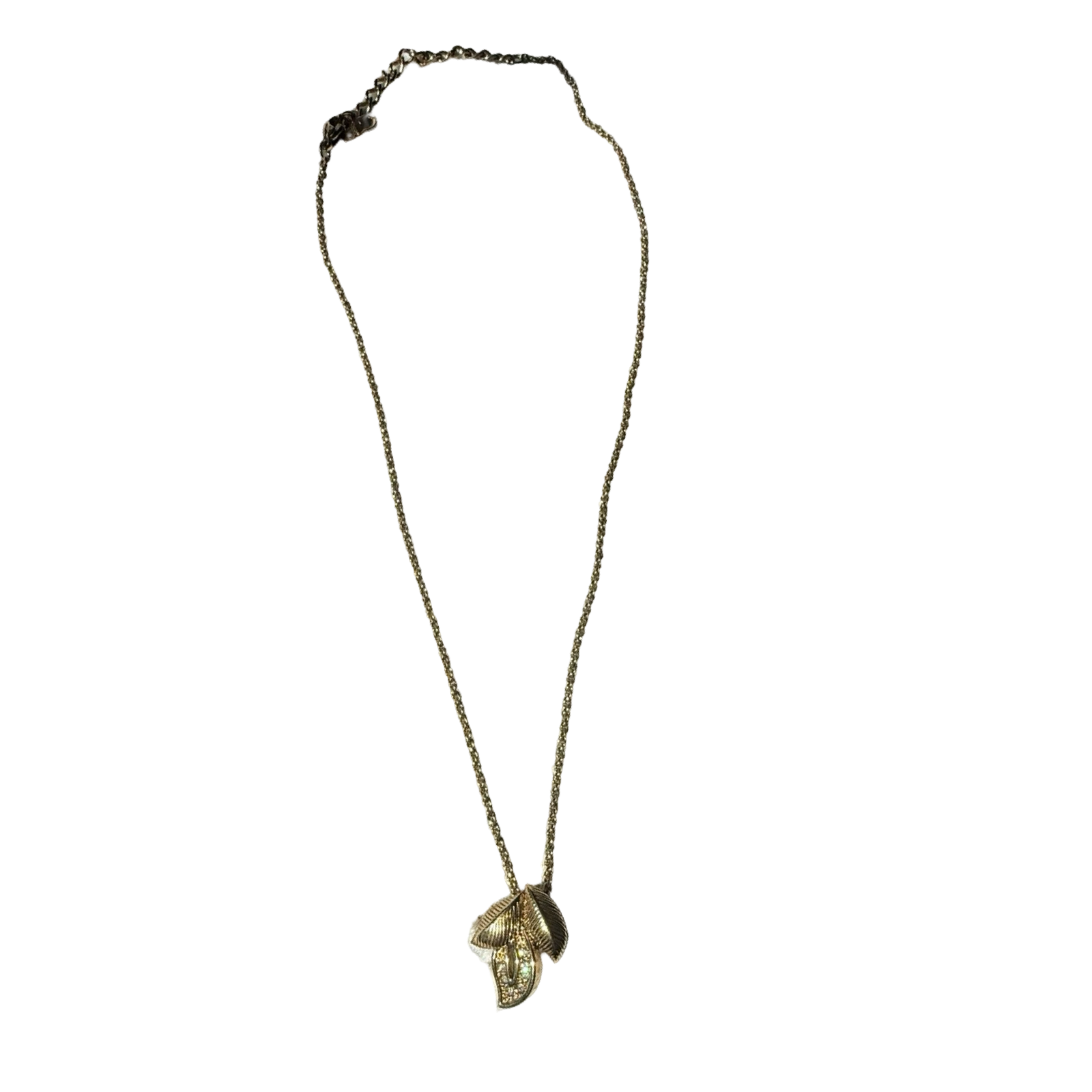 Dior Vintage Tri-Leaf Chain