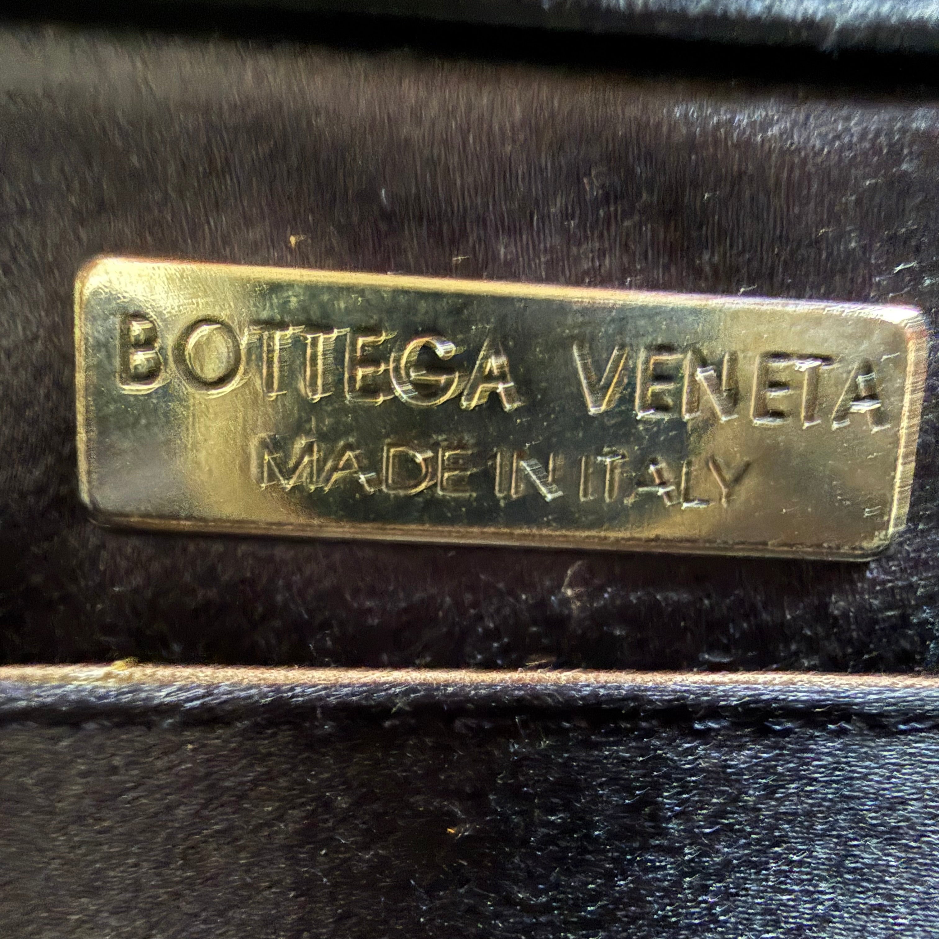 Bottega Veneta Vintage Intrecciato Satin Purse