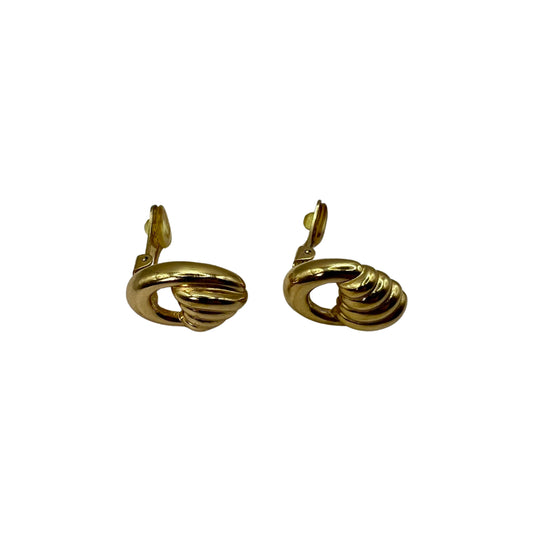 Dior Vintage Gold Earrings