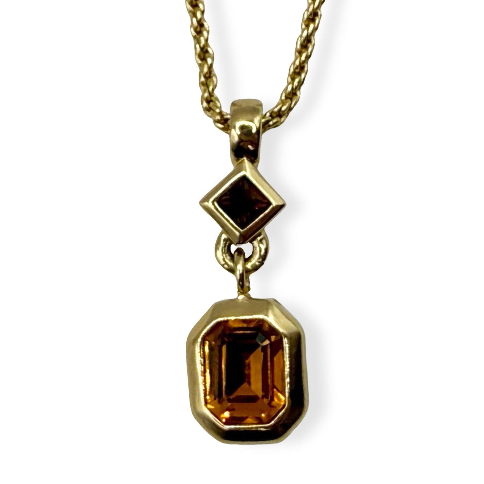 Dior Vintage Amber Swing Pendant