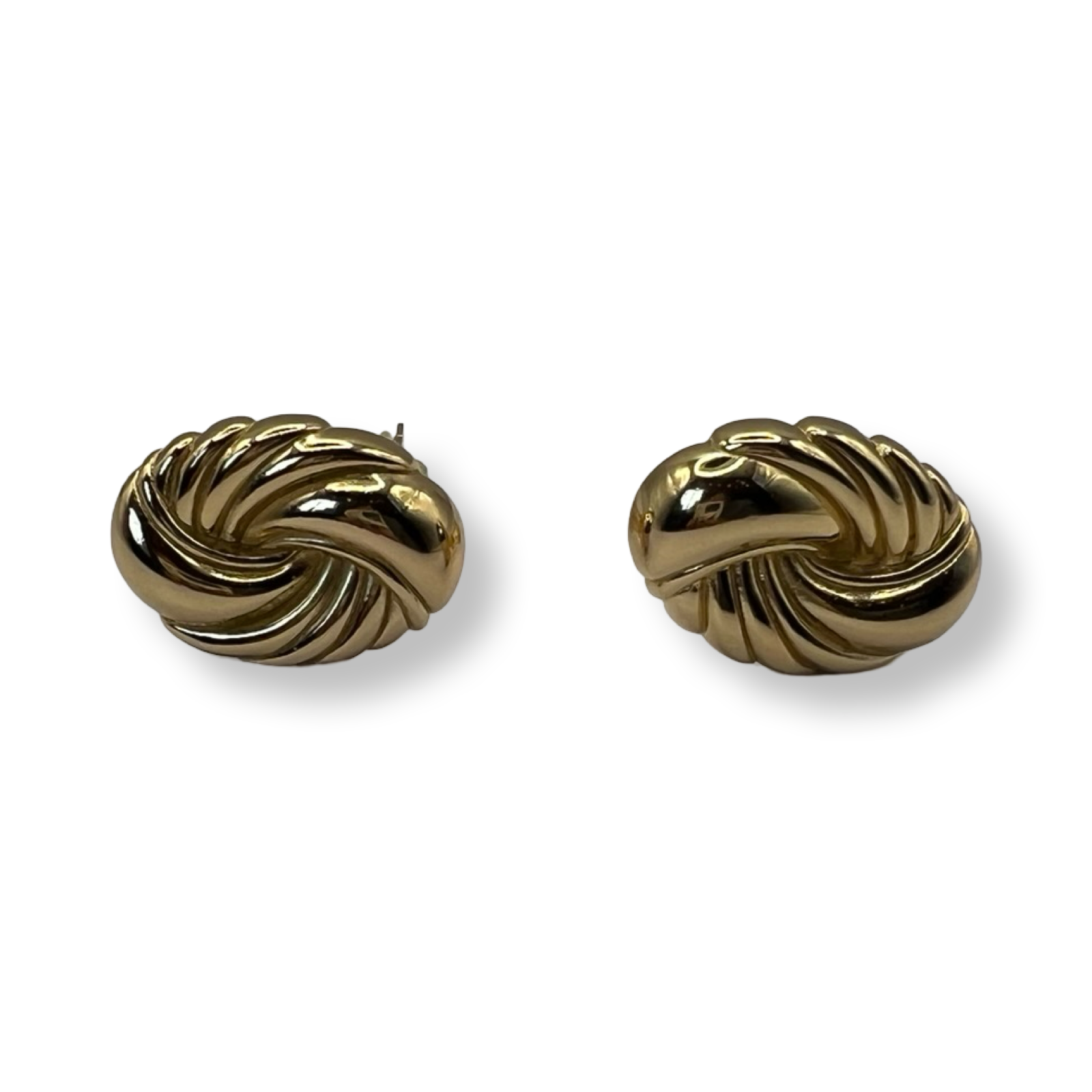 Christian Dior Vintage Gold Plated Earrings Authentic