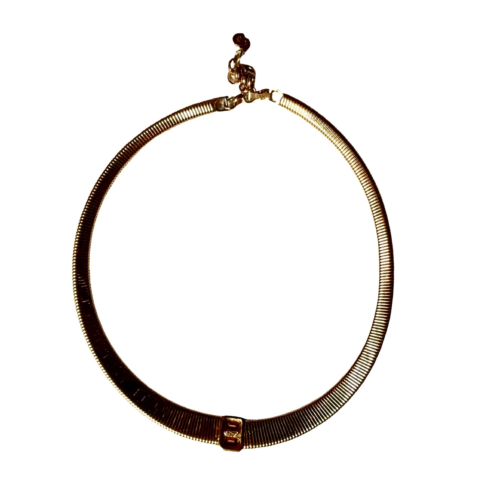 Dior Vintage Snake Chain Choker Necklace