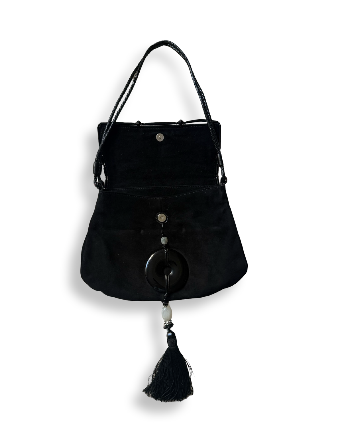 Yves Saint Laurent Vintage Jade Tassel Bag