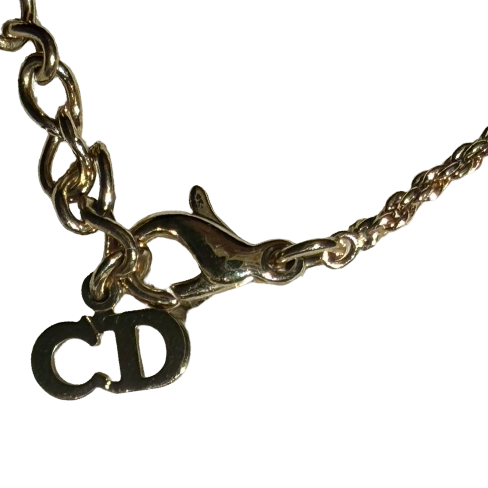 Dior Vintage Tri-Leaf Chain