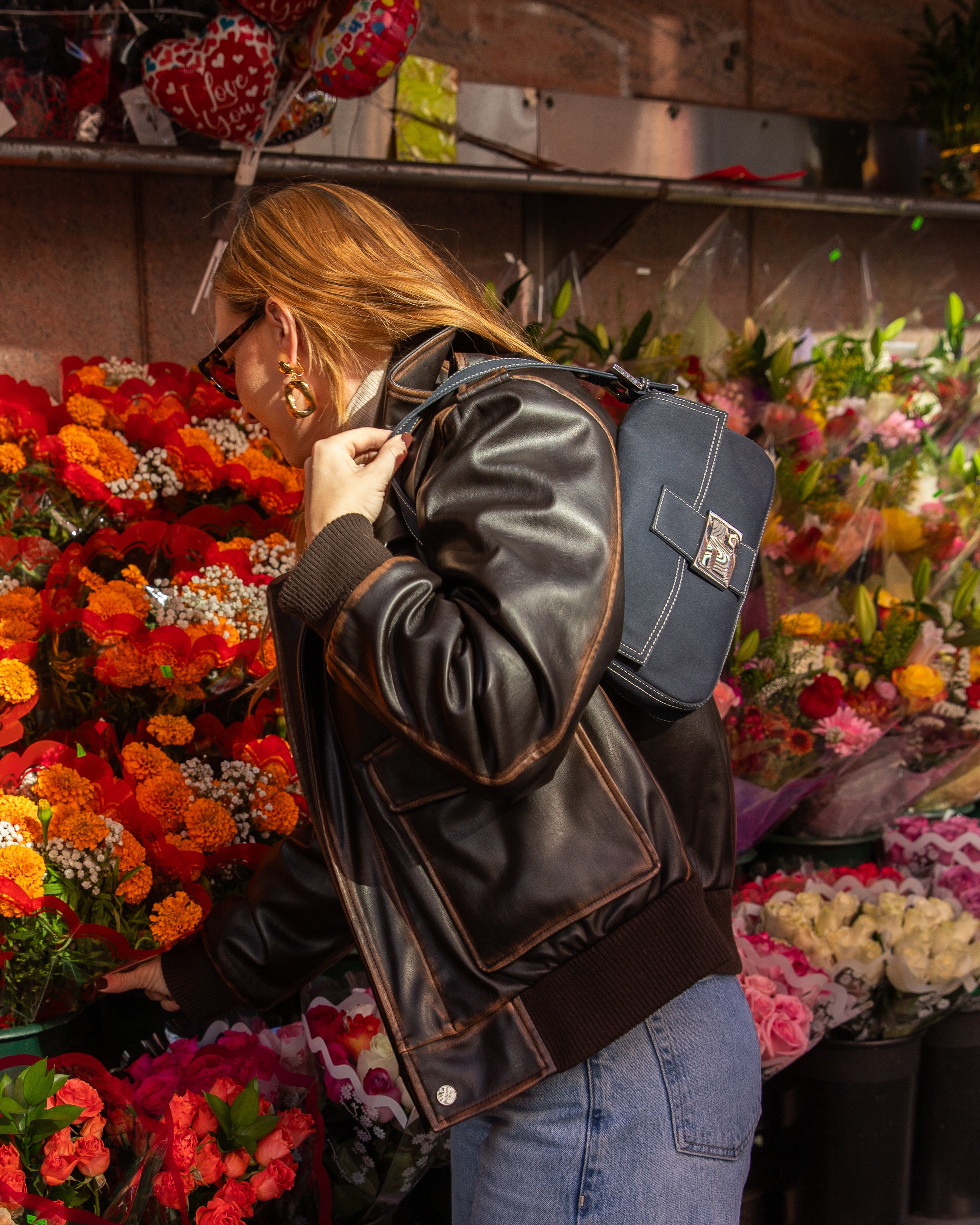 Fendi Baguette authentic Denim Canvas Y2k enamel blue swirl buckle edition