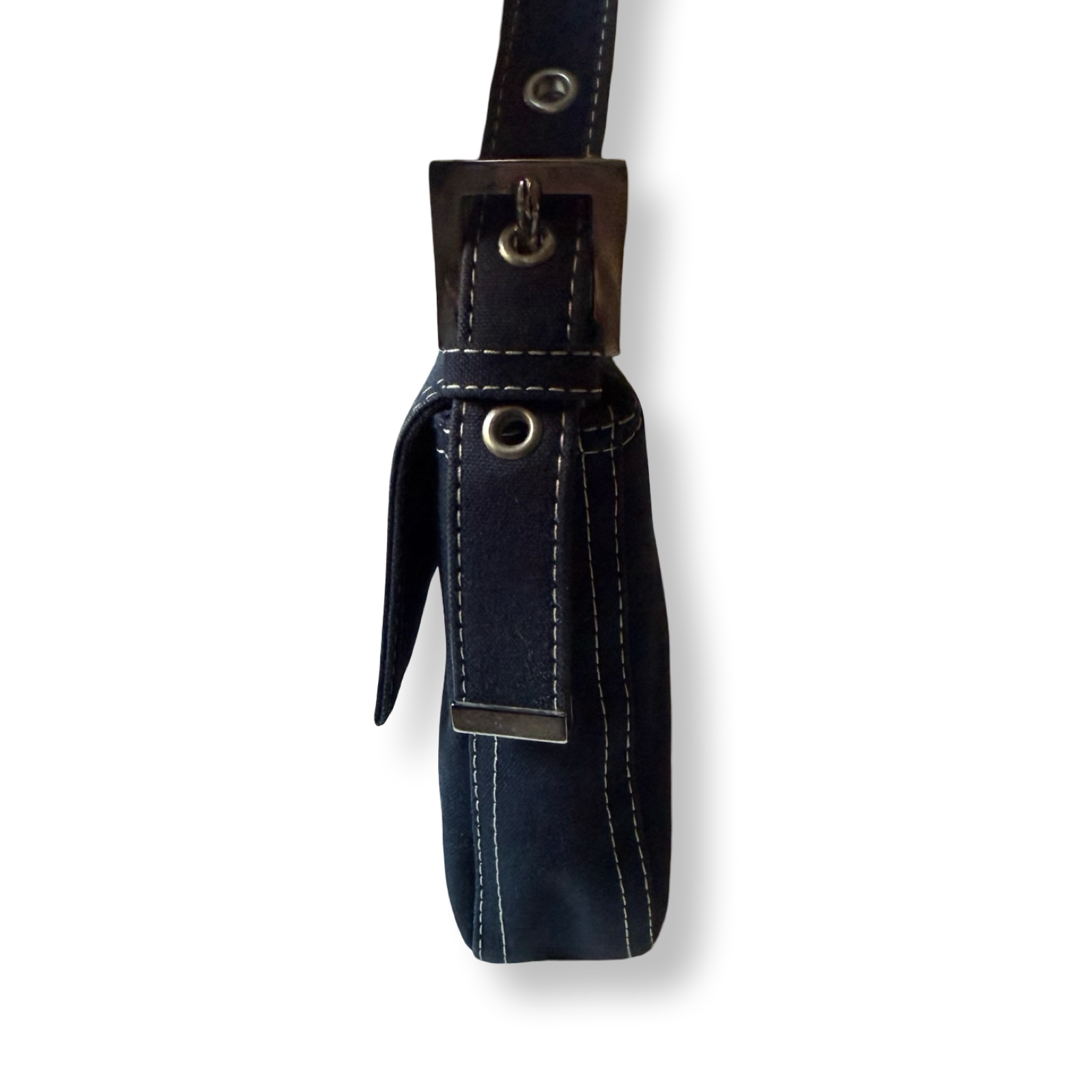 Fendi Baguette Denim Canvas