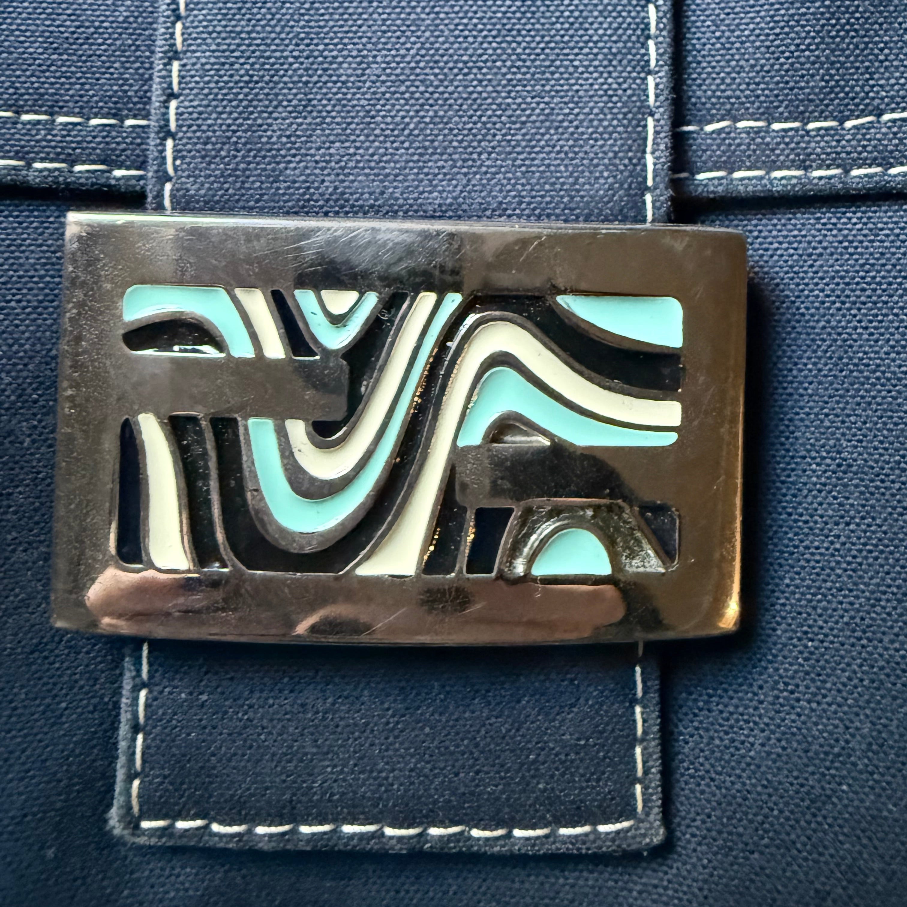 Fendi Baguette Denim Canvas