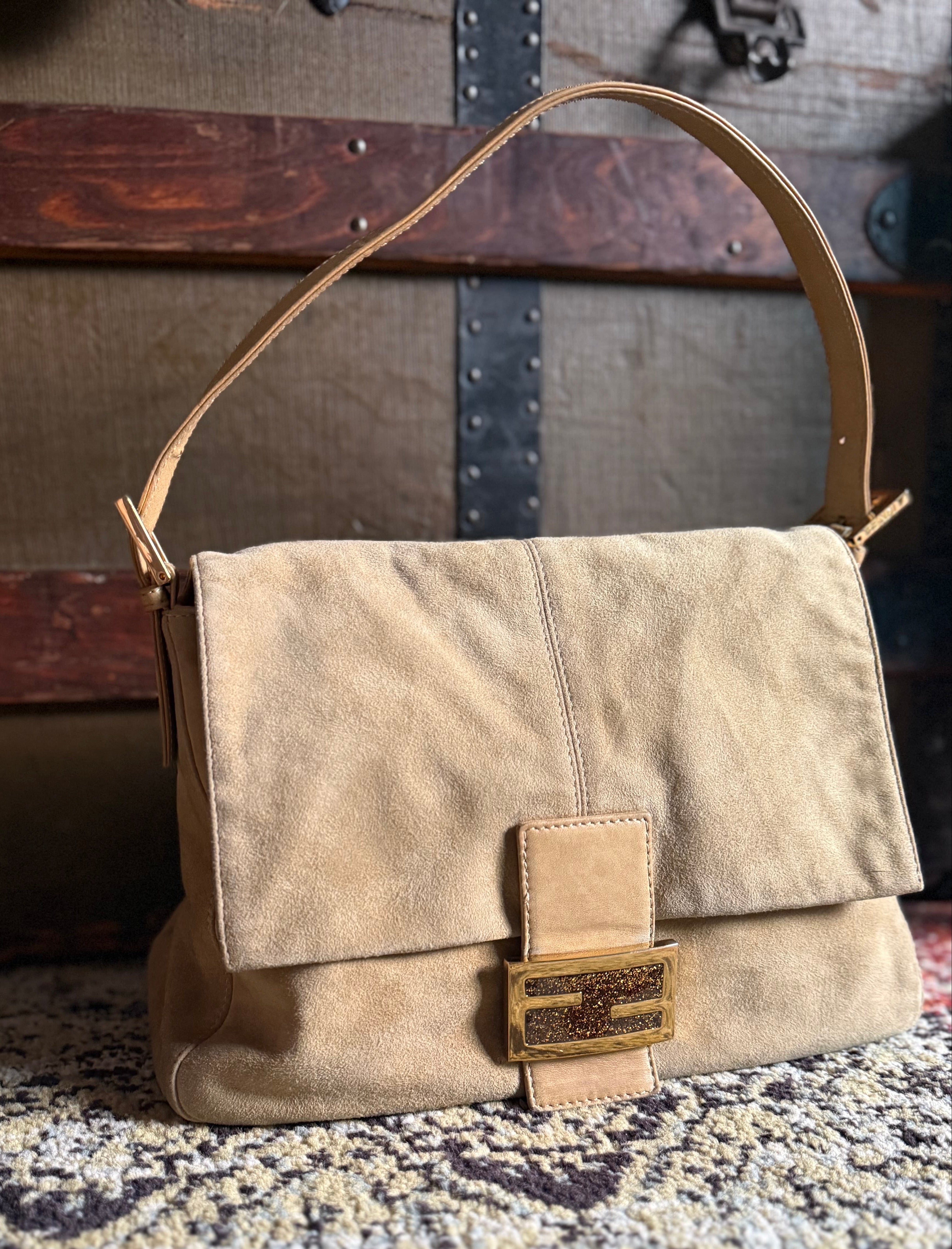 Fendi Mama Baguette Suede