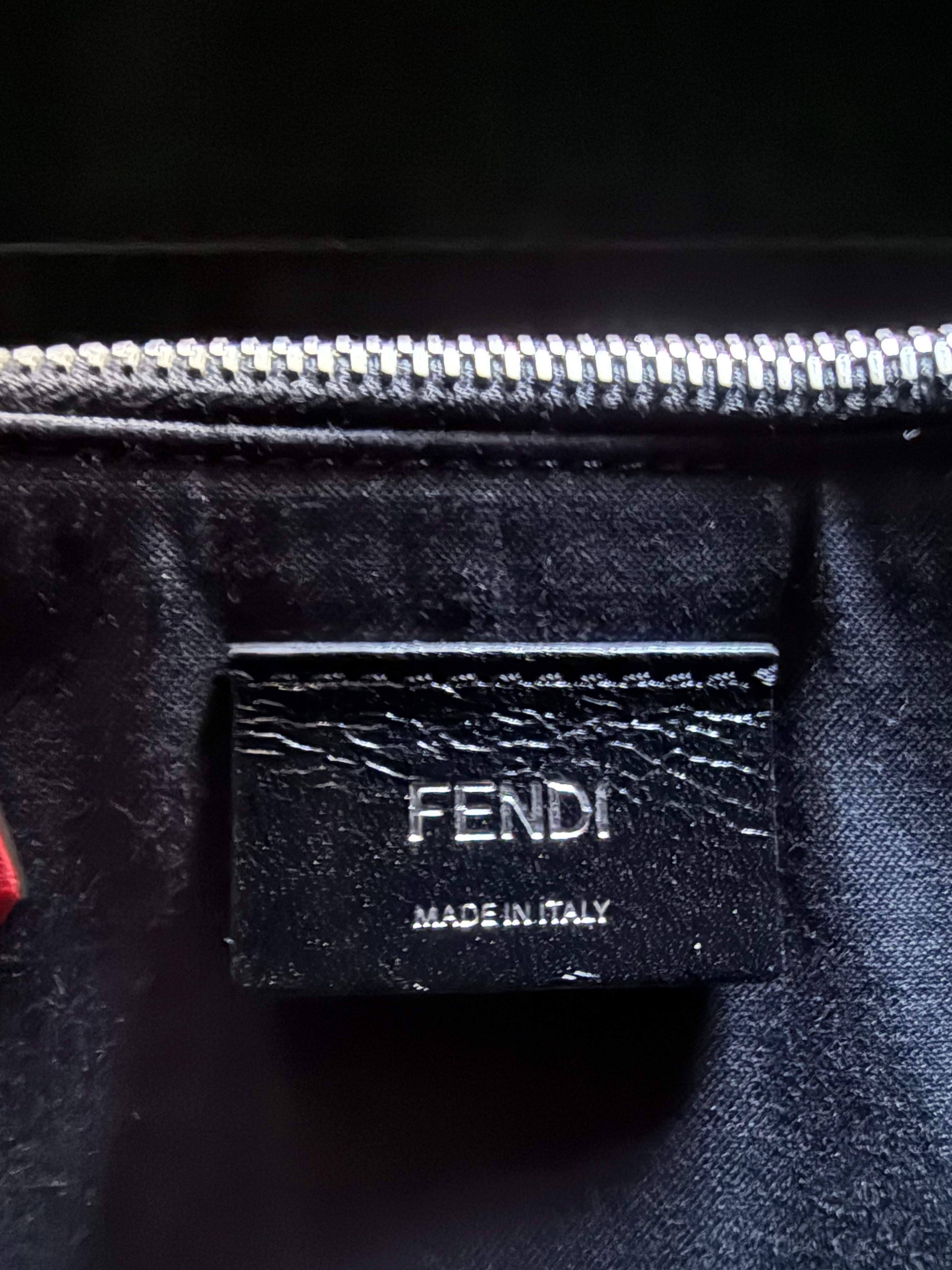 Fendi_authentic harako animal pattern pony hair two way bag 