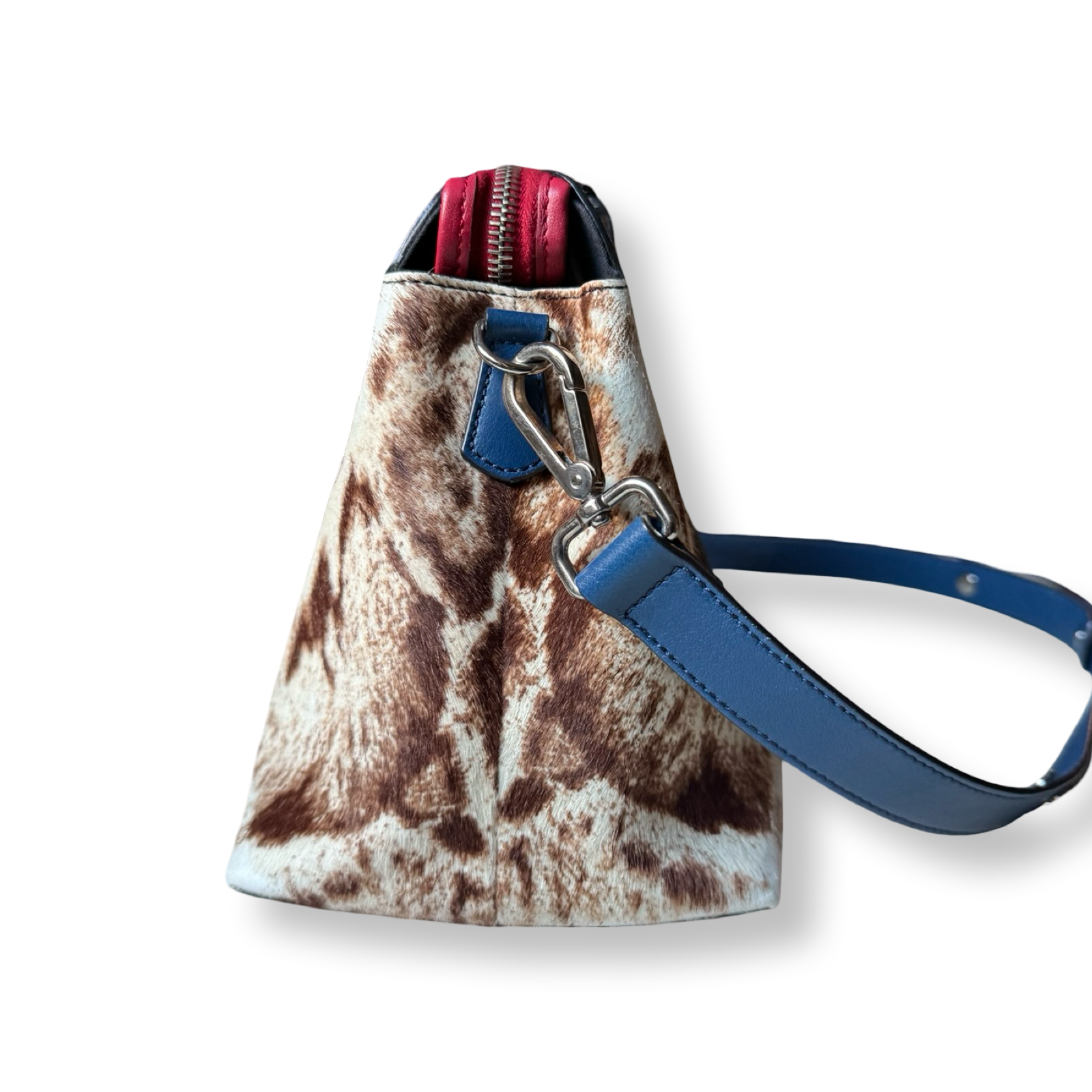 Fendi_authentic harako animal pattern pony hair two way bag 