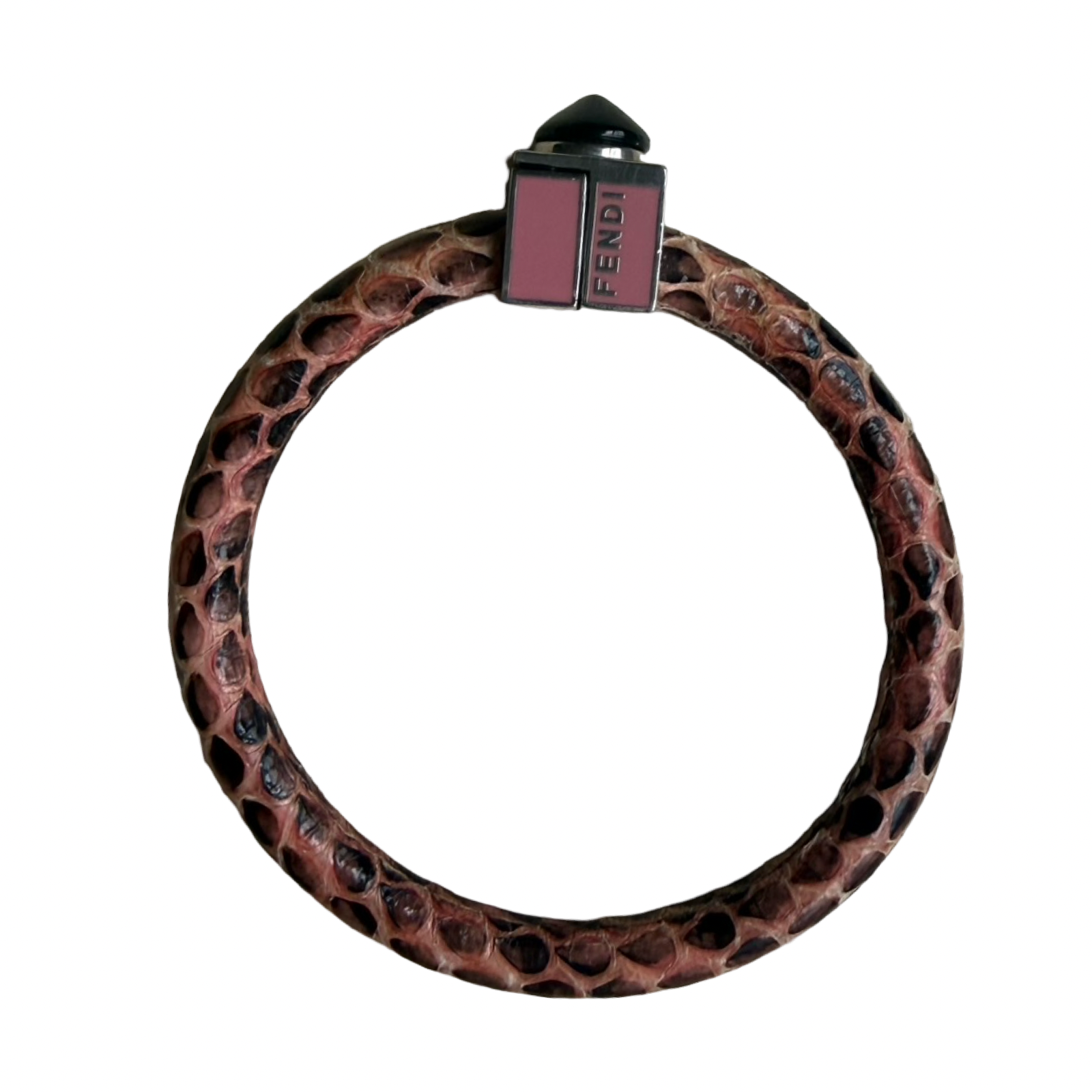 Fendi Resin Stingray Leather Bangle