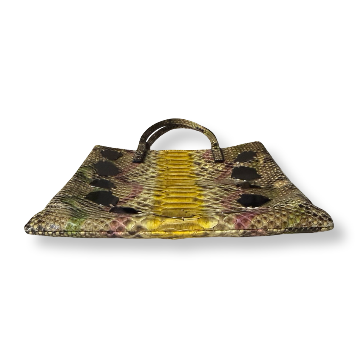 Fendi Vintage Python Mirror Tote