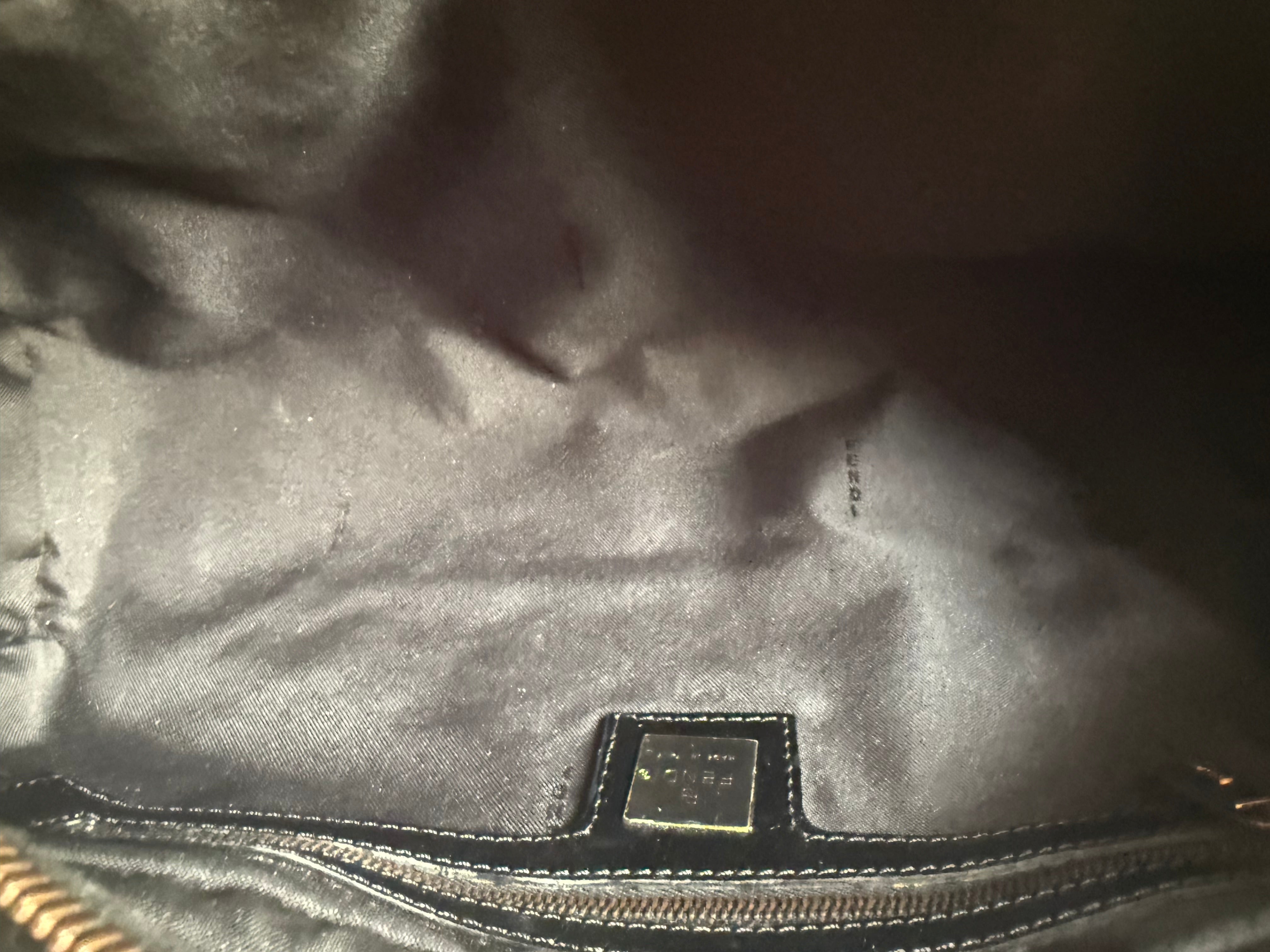 Fendi vintage shoulder bag authentic zucchino pattern small ff 