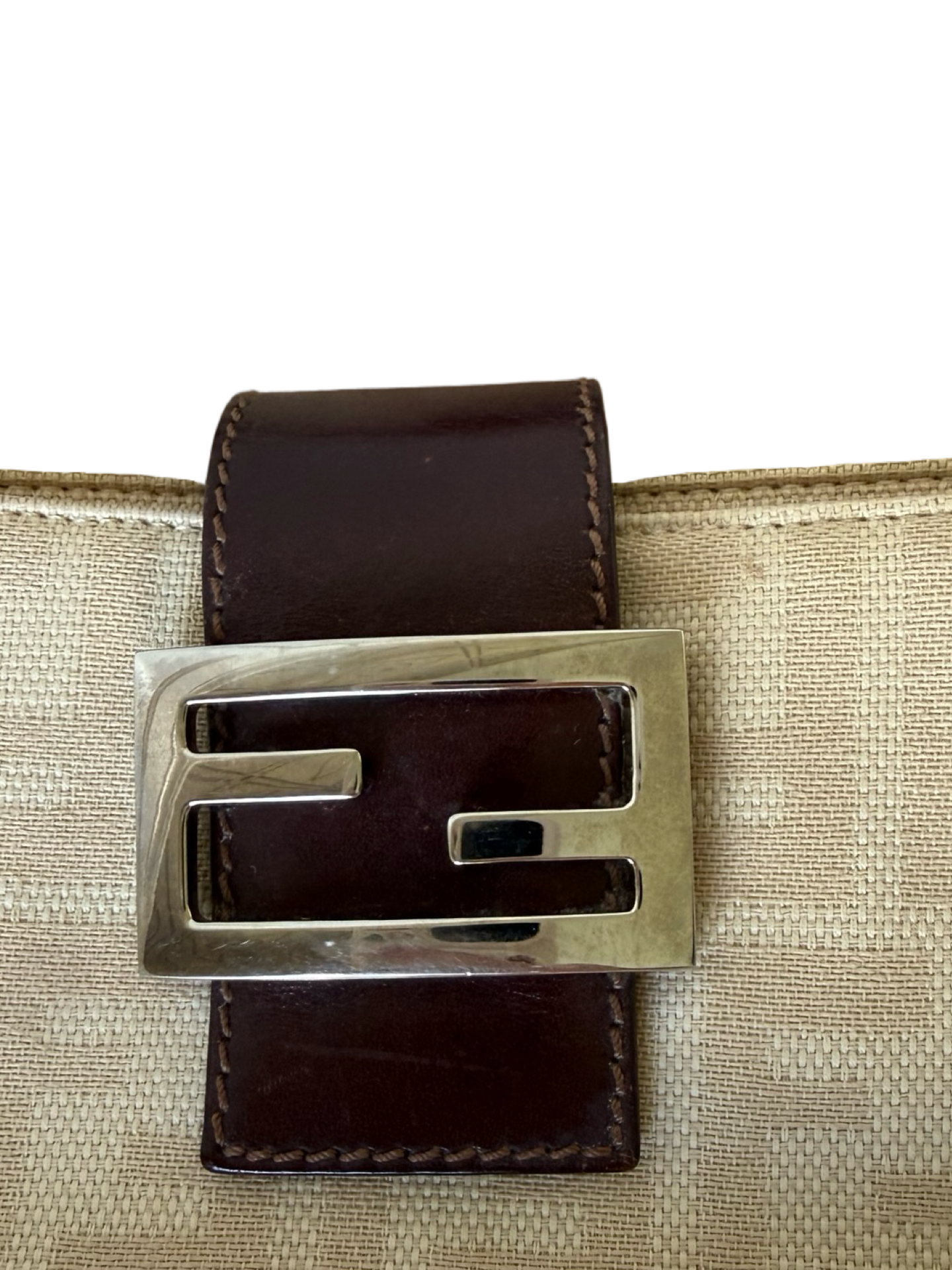 Fendi Vintage Zucca Shoulder Bag Small