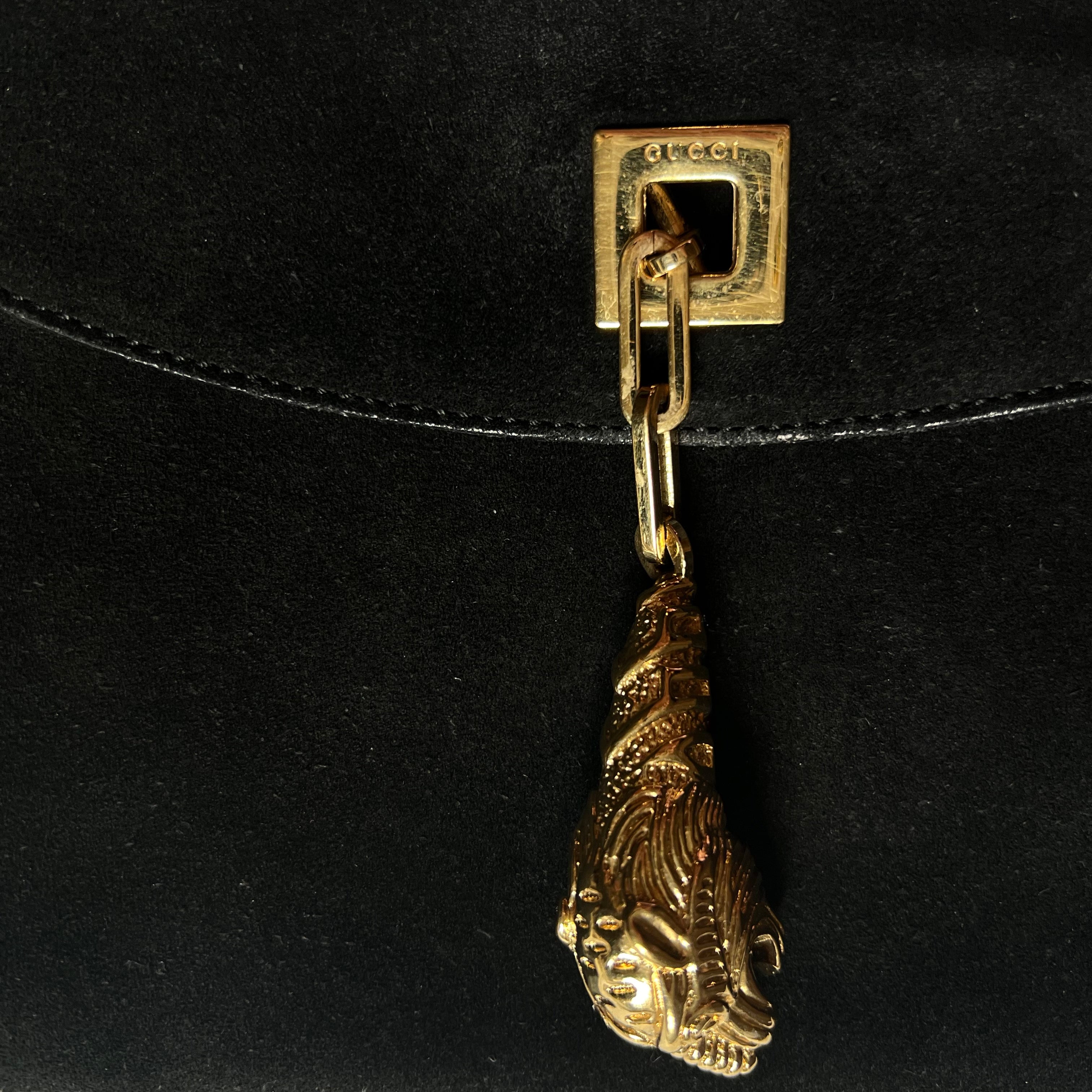 Gucci Tiger head charm shoulder bag