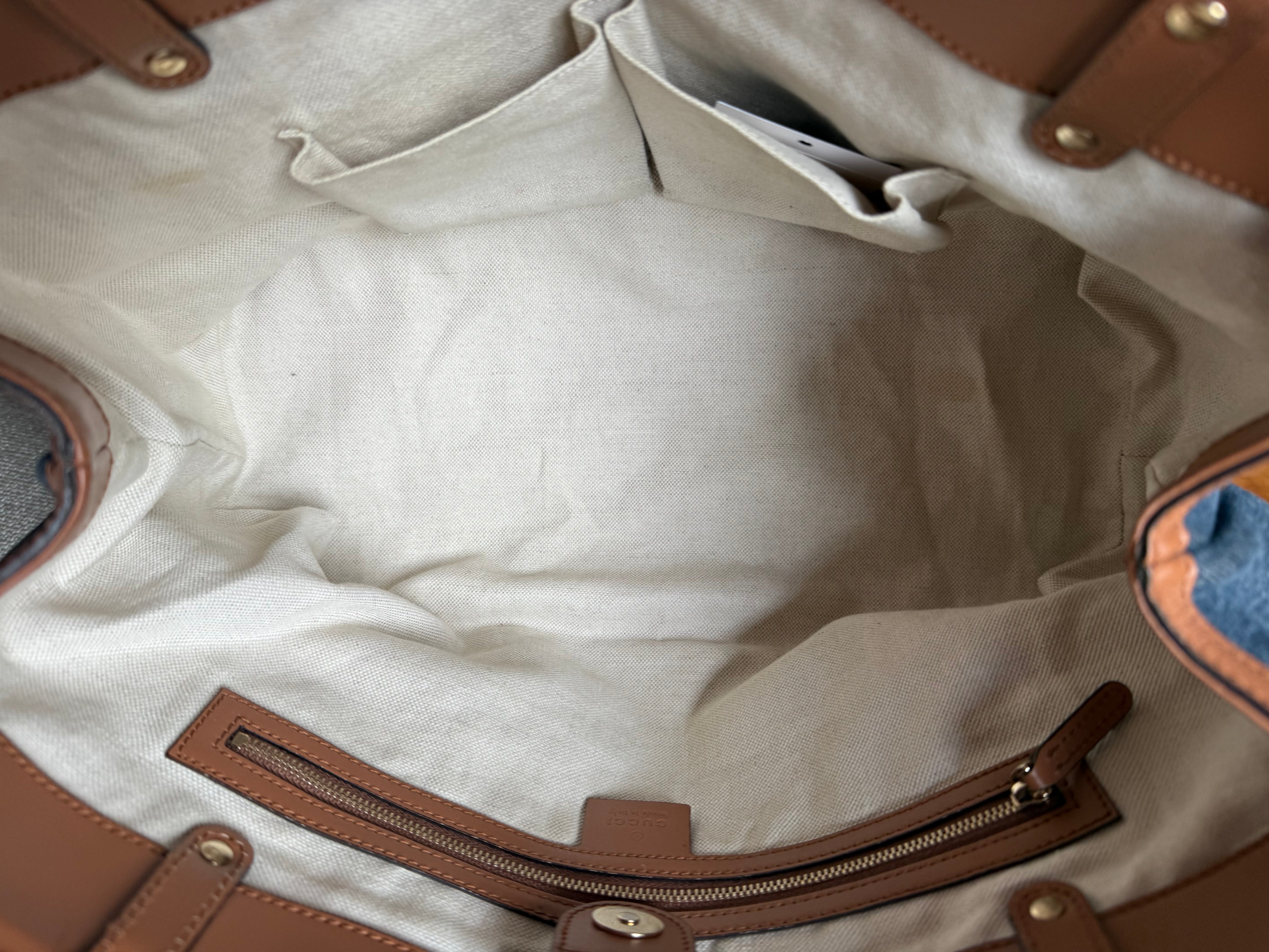 Gucci authentic vintage denim tote