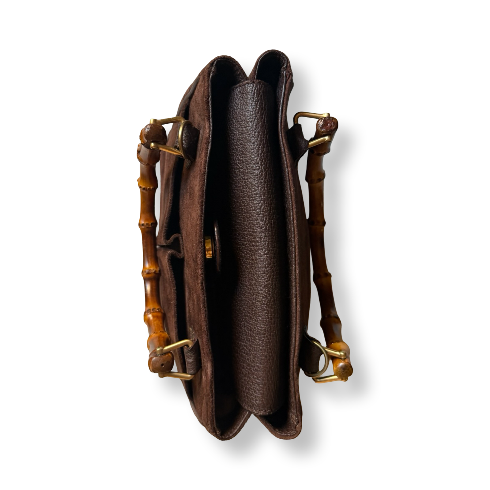 Gucci Diana Suede Mini Bamboo Tote