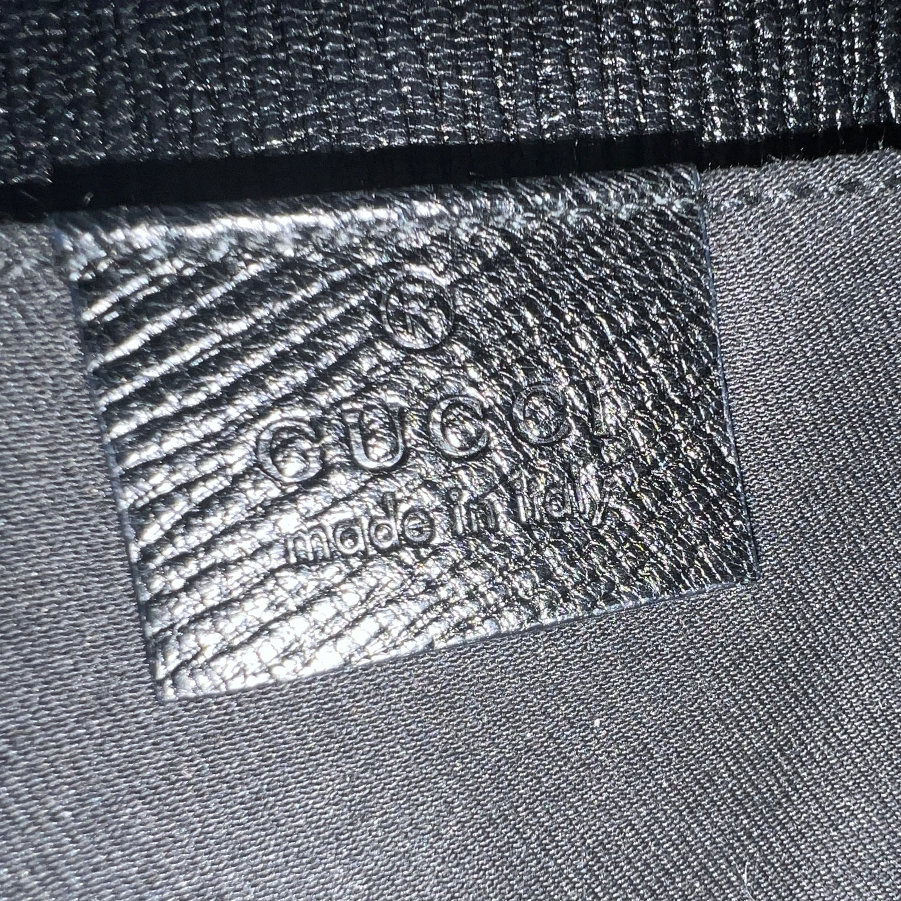 Gucci Black Leather Horsebit Shoulder Bag 