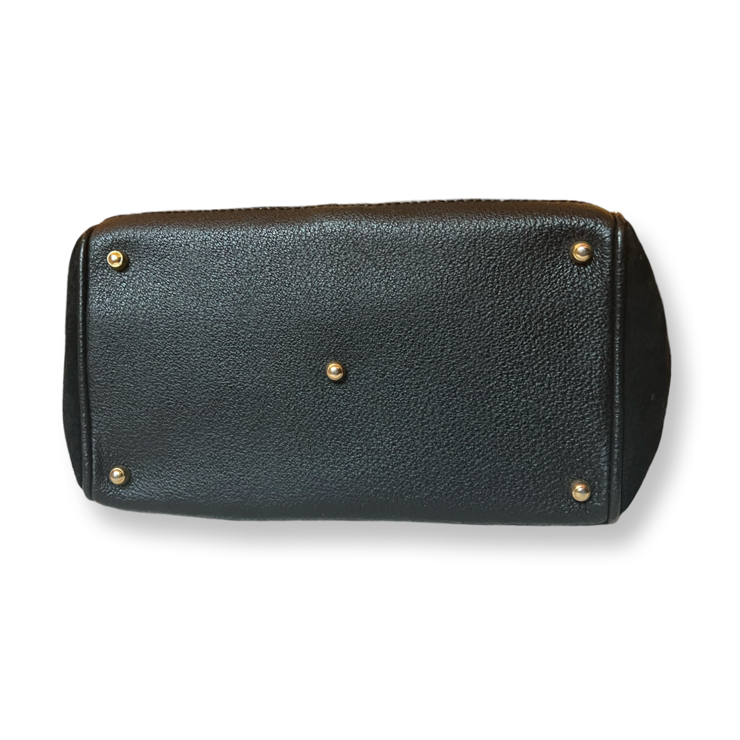 Vintage Gucci Suede Black Handbag