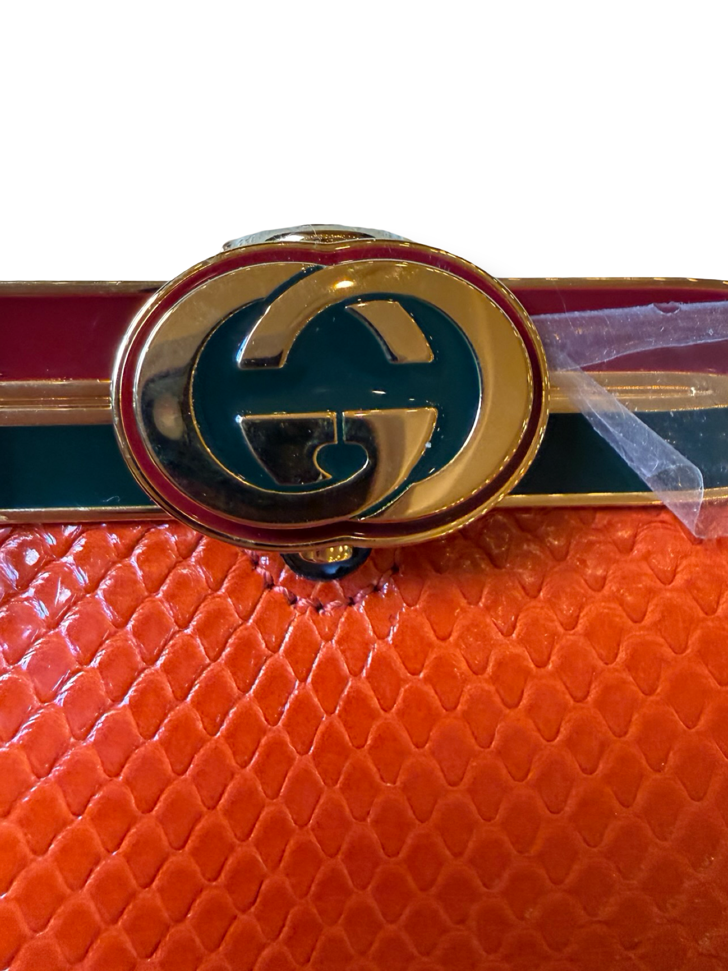 Gucci Broadway Python Evening Clutch