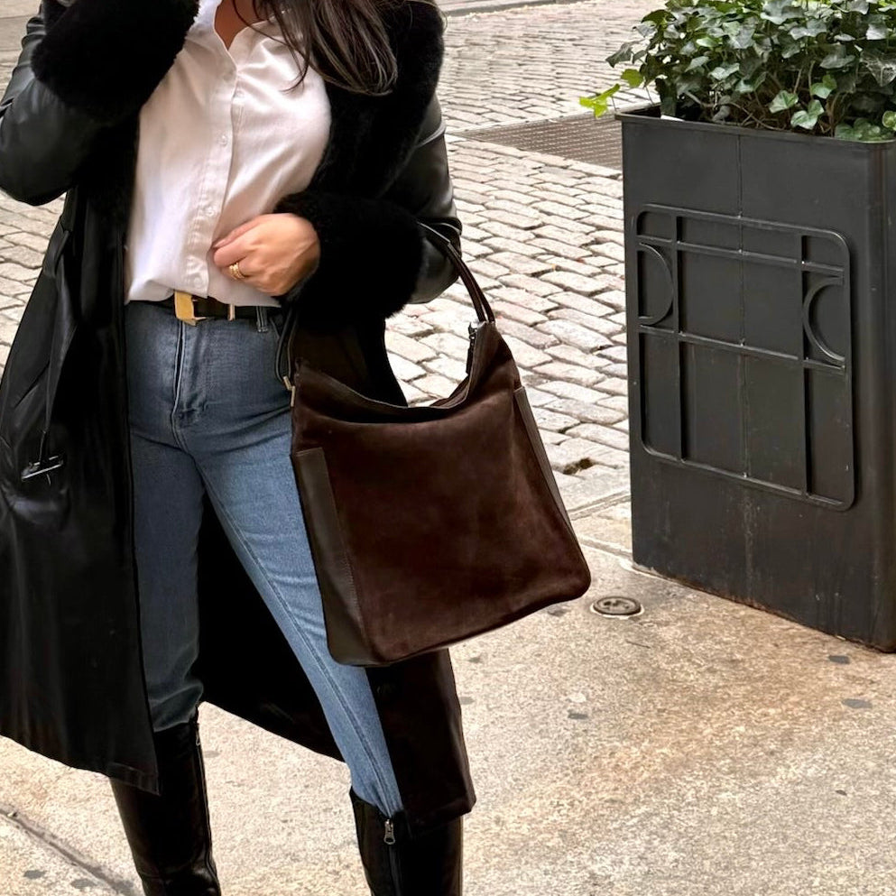 Gucci Vintage Suede Hobo Shoulder