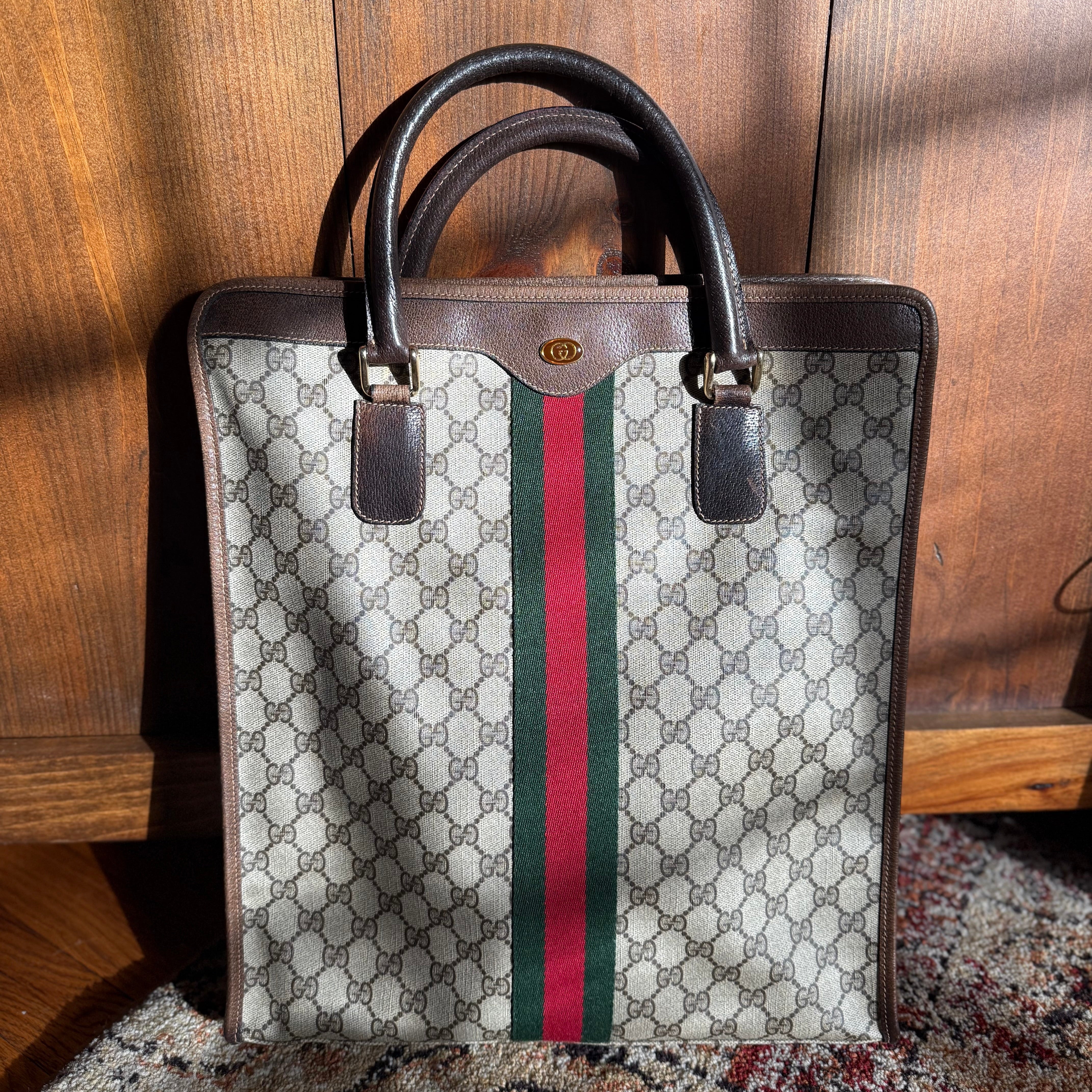 Gucci Vintage SherryLine Monogram Tote 