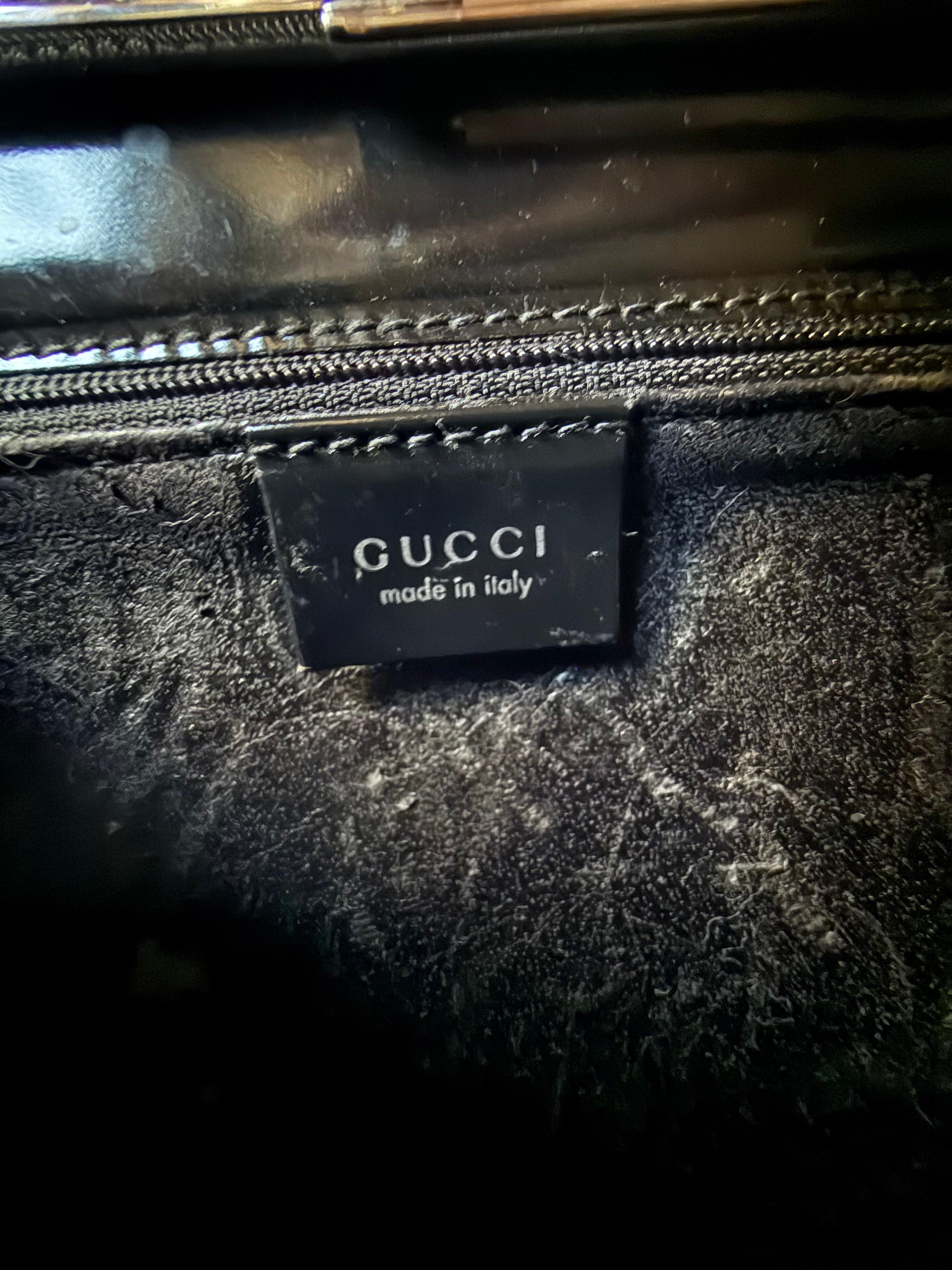 Gucci Vintage Patent Shoulder Bag