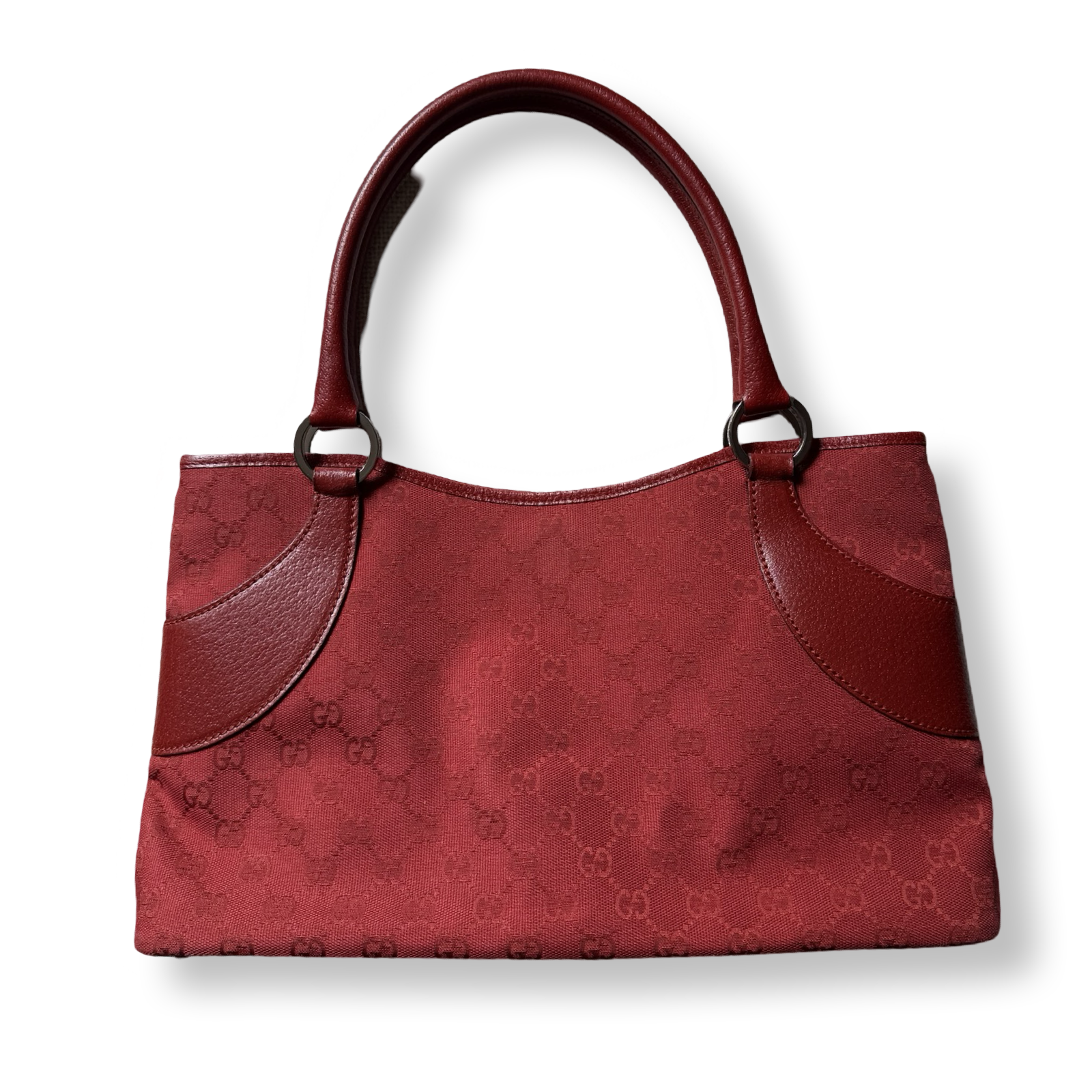 Authentic vintage gucci red tote bag