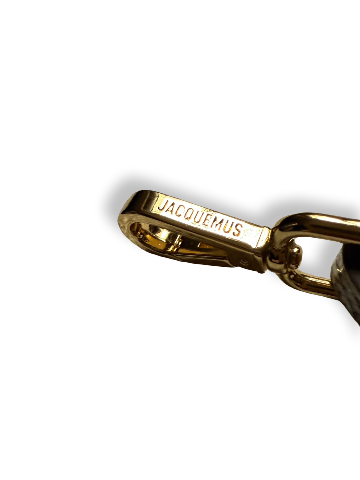 Jacquemus Le Grand Bambino Snake embossed leather ivory two way wear bag like new authentic
