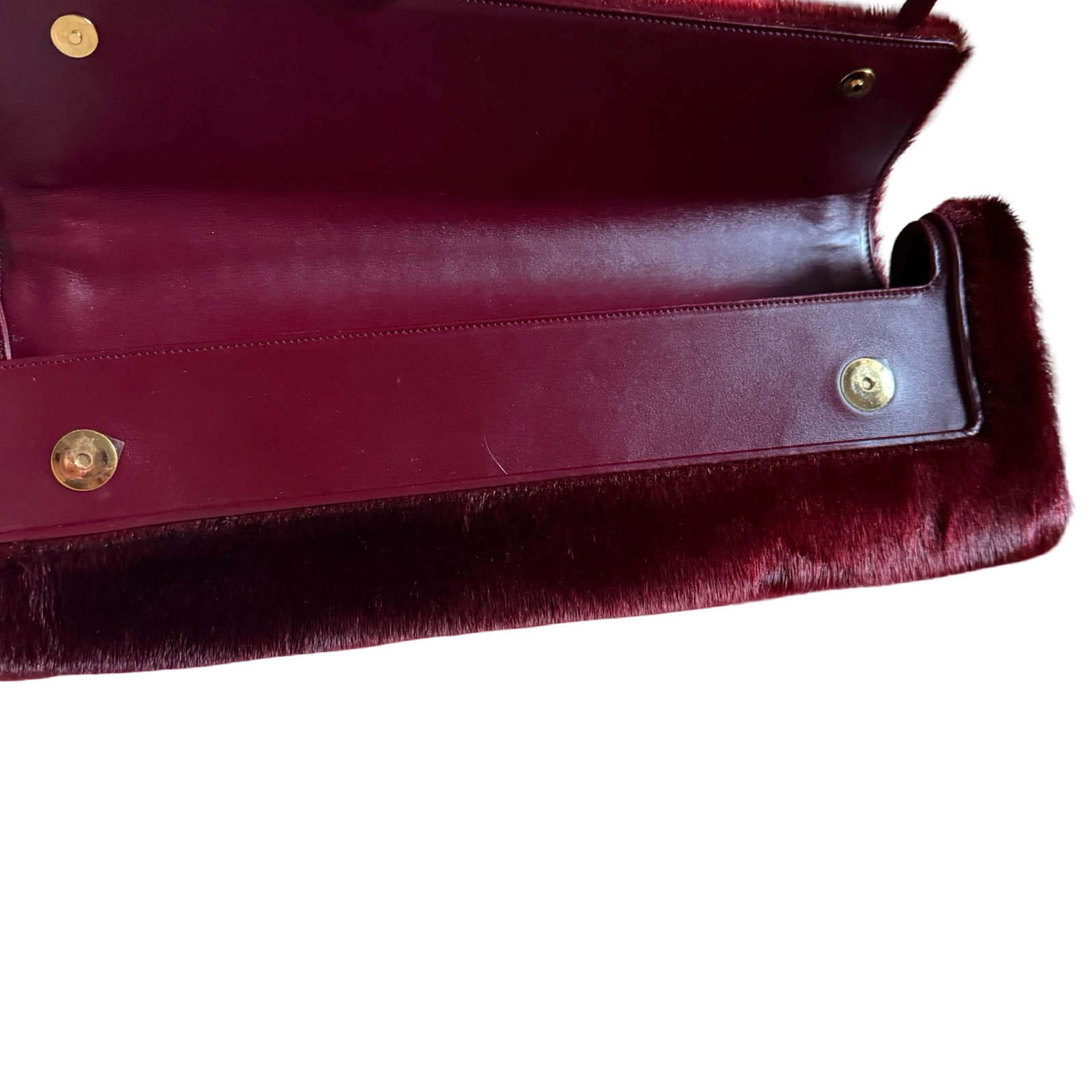 Loewe Fur East to West Shoulder Clutch