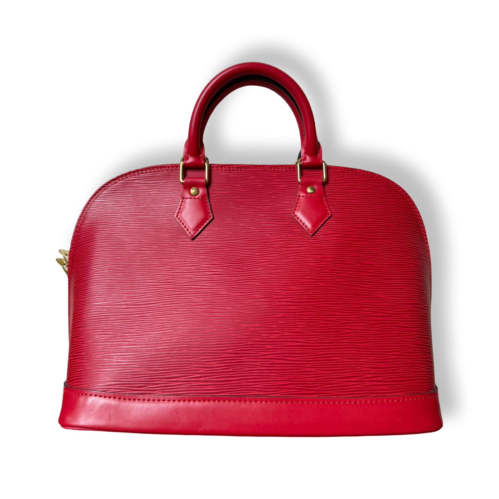 Louis Vuitton Alma Epi Leather PM Red vintage authentic y2k style retro 