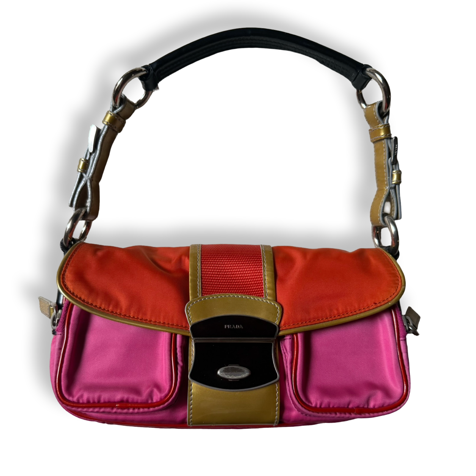 Prada Vintage Rosa Pocket Space Shoulder