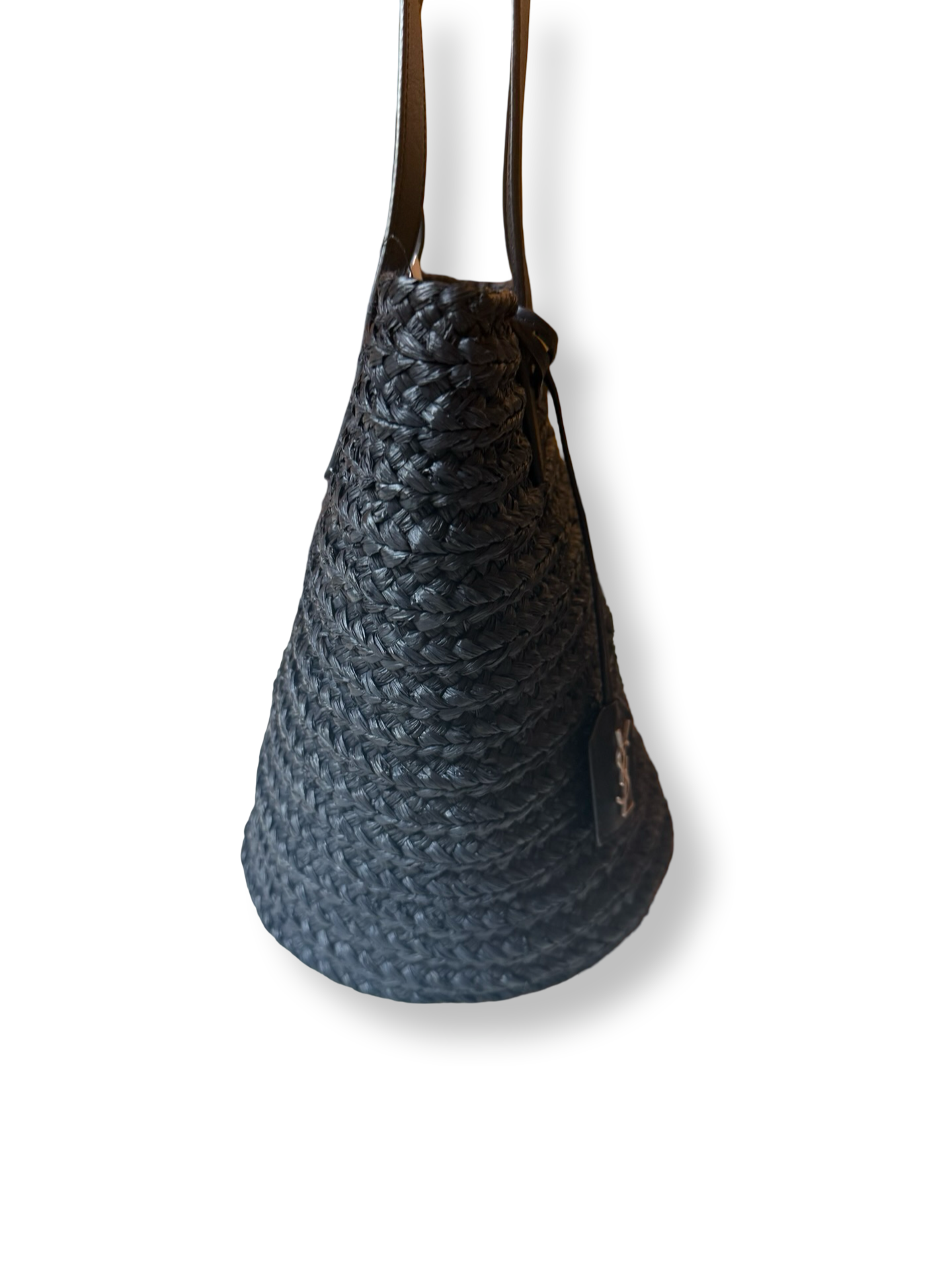 Saint Laurent Panier Raffia Bucket Tote