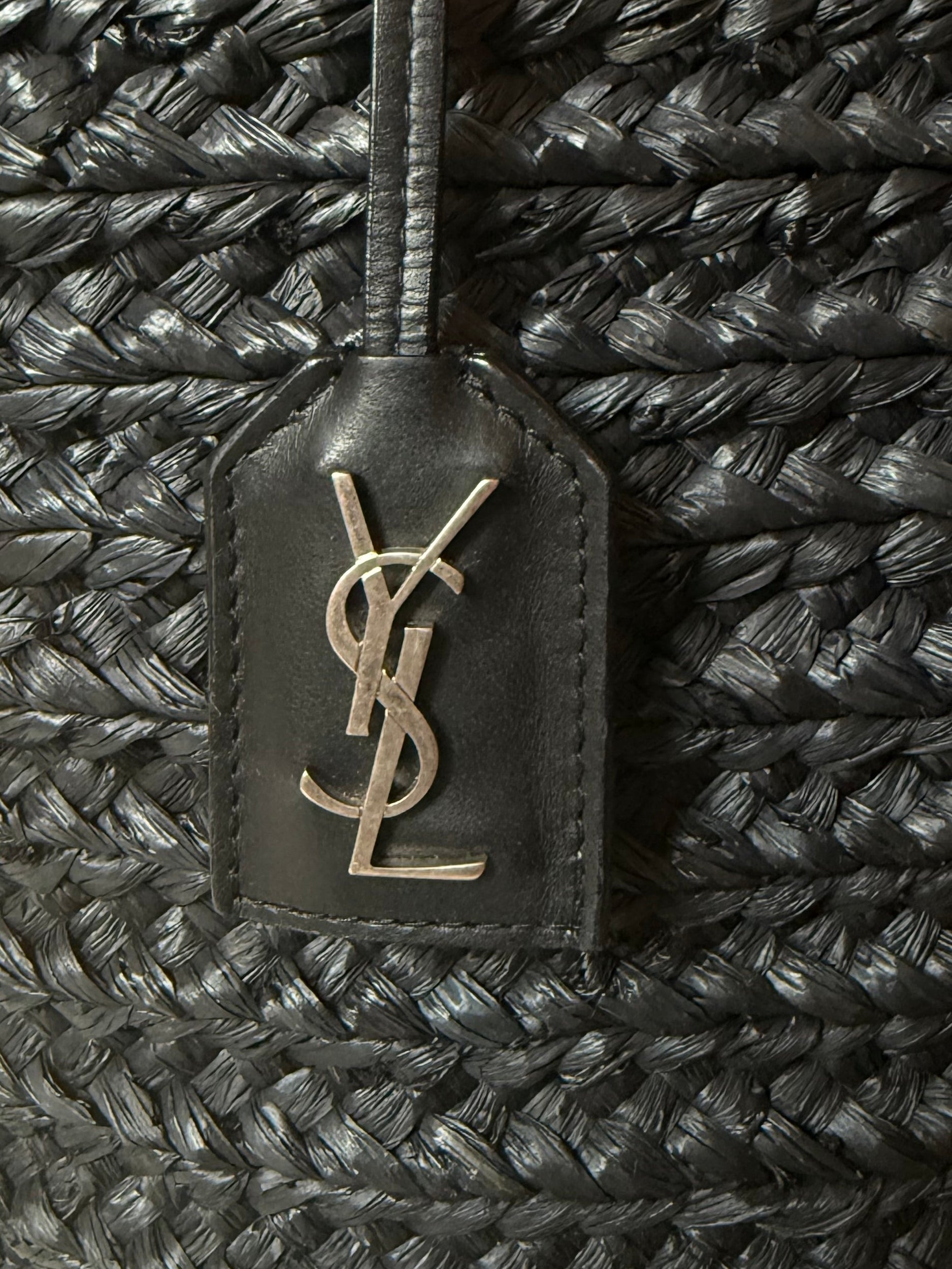 Saint Laurent Panier Raffia Bucket Tote
