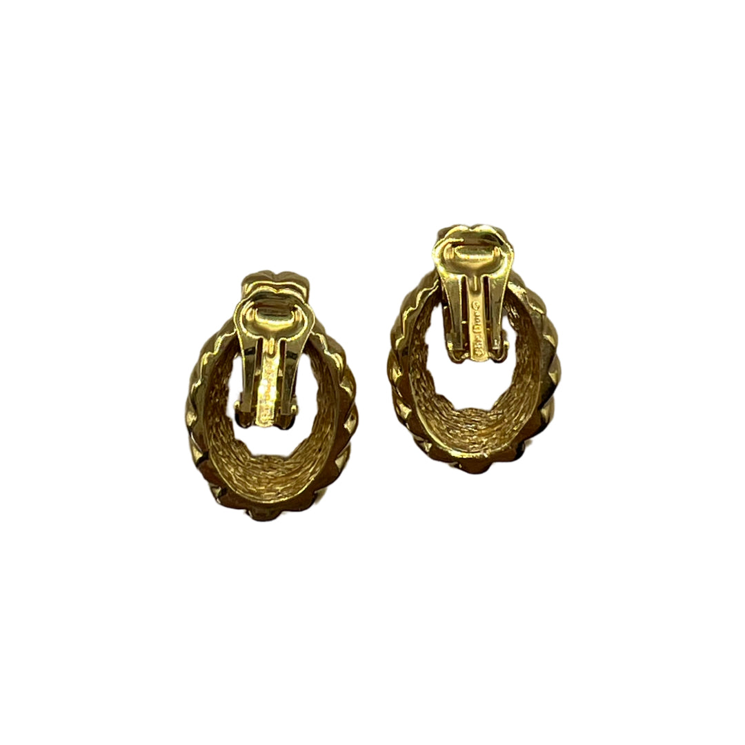 Gold Vintage Christian Dior Earrings